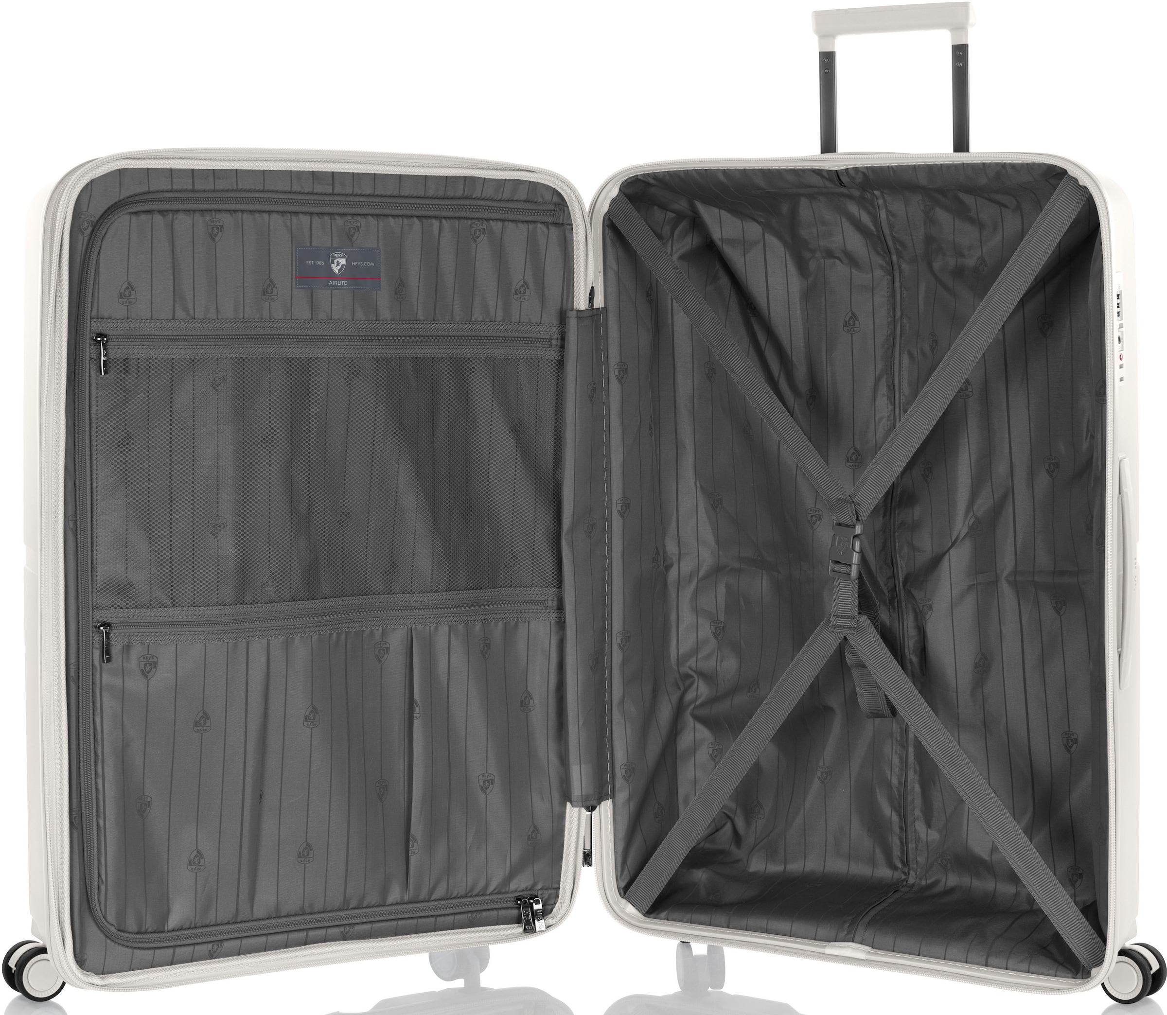 Heys Hartschalen-Trolley »AirLite, verschiedene Größen und Farben«, 4 Rollen, Heys x Joachim Llambi Hartschalen-Koffer TSA Schloss