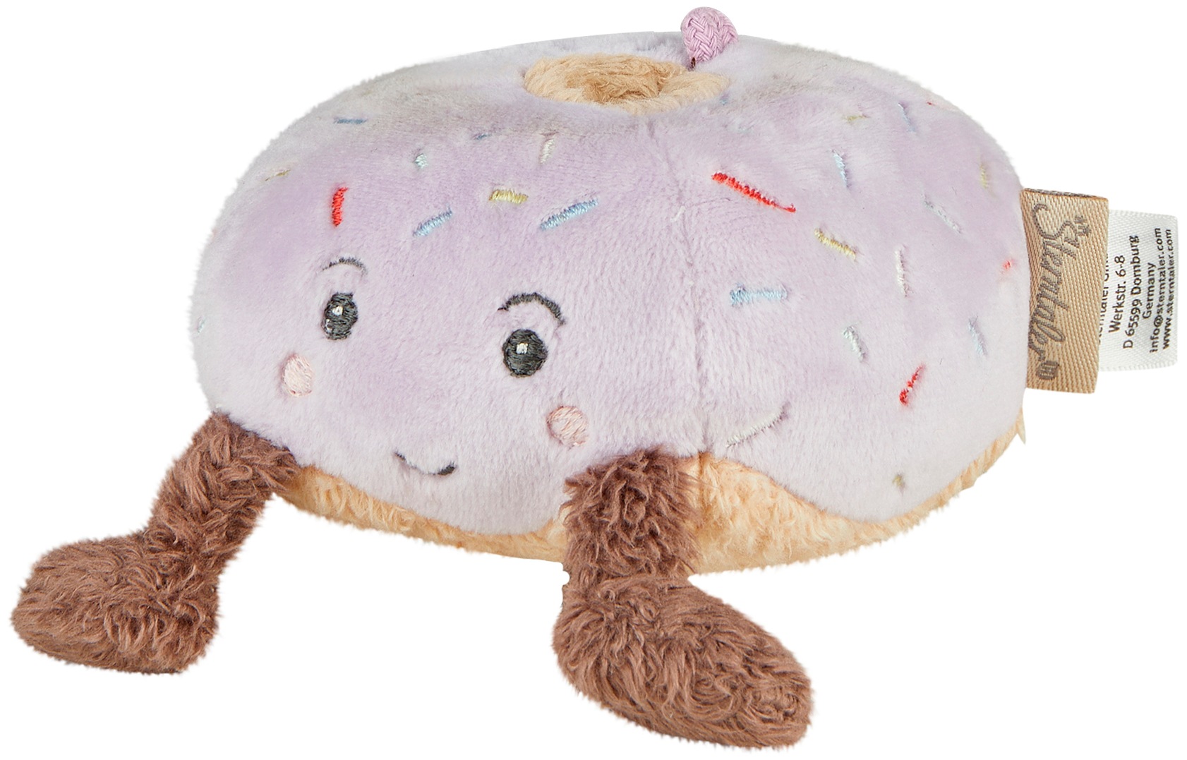 "Kuscheltier STERNTALER ""Donut, S"", rosa (flieder), Plüschfiguren, KinderB:11cm H:7cm T:11cm, Flausch, Kuscheltier, B:11cm H:7cm T:11cm"