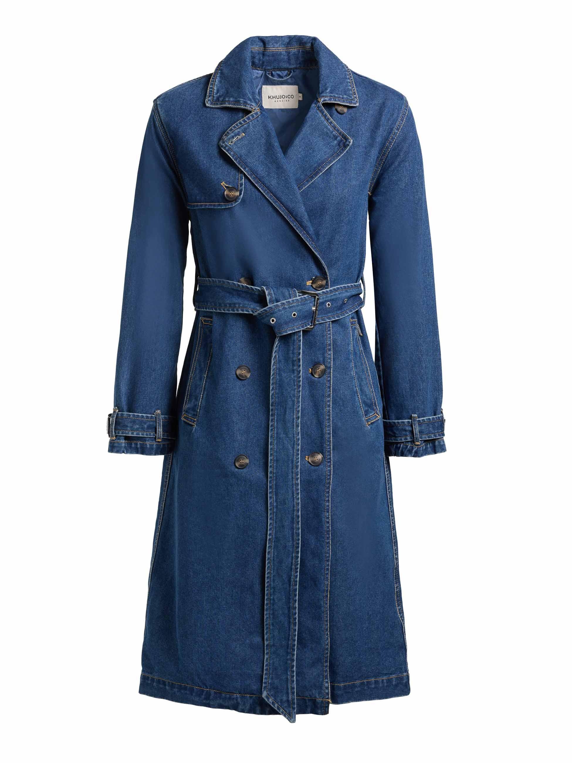 khujo Langmantel »Hera« Trenchcoat aus Jeans