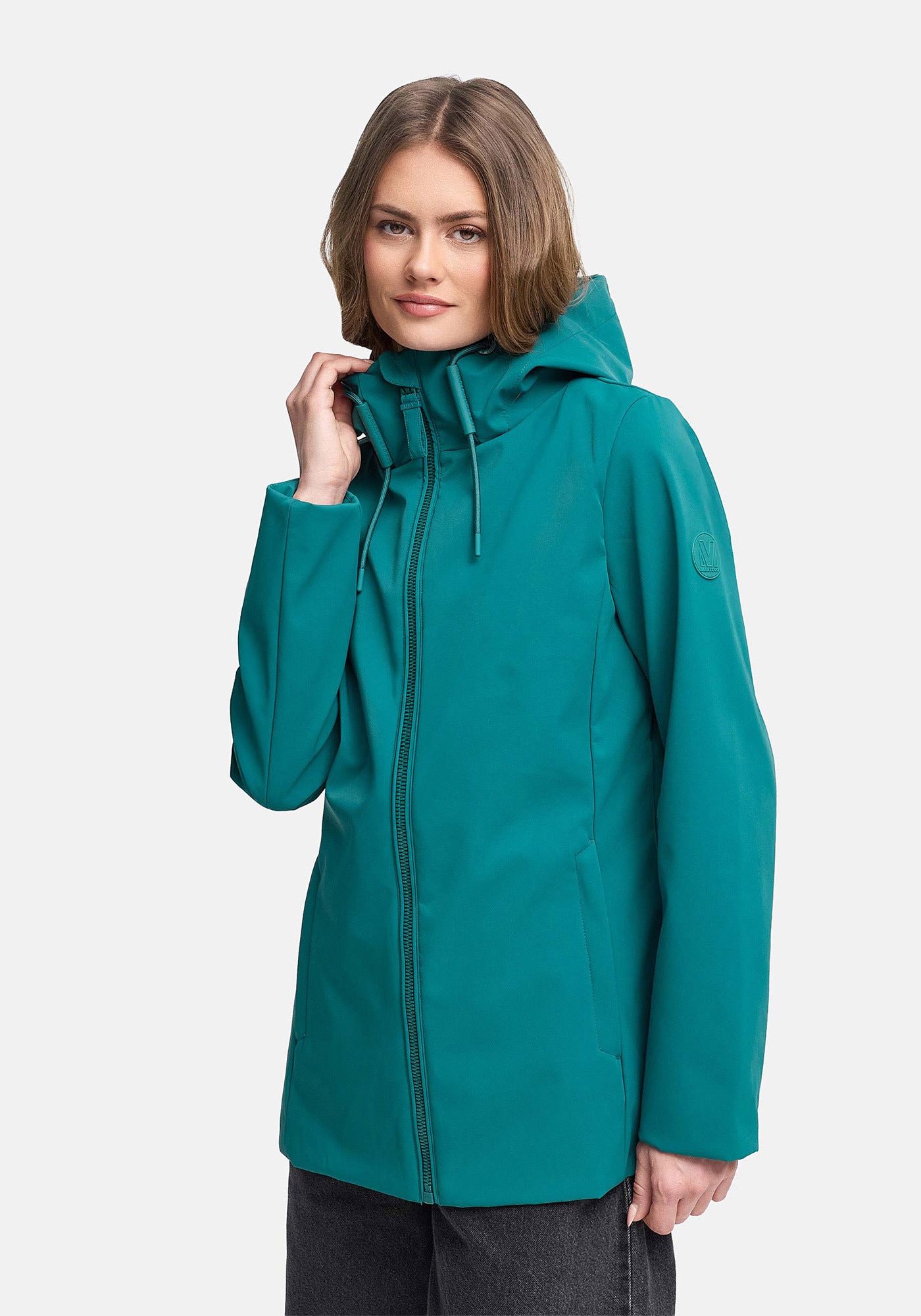 Marikoo Outdoorjacke "Minaa" Sportliche Outdoorjacke mit Kapuze und hochschließenden Kragen
