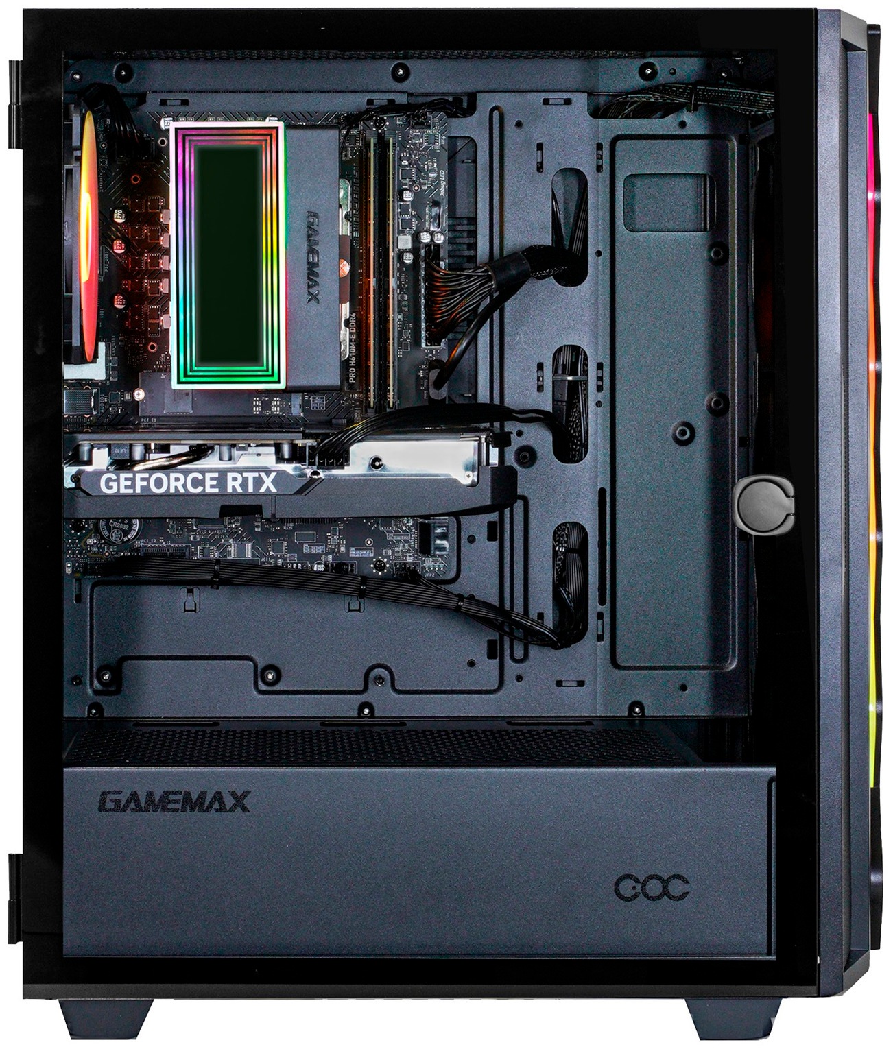 GAMEMAX Gaming-PC-Komplettsystem »MegaDeal Diamond BK 2831 AMD Ryzen 5 7500F 16GB DDR5 1TB SSD RTX 5060« 27 ″ AMD Ryzen 5 GeForce RTX™ 5060 16 GB RAM 1.000 GB SSD Windows 11, DDR5 RAM + MSI PRO MP272L LCD-Monitor, 68,6cm (27")