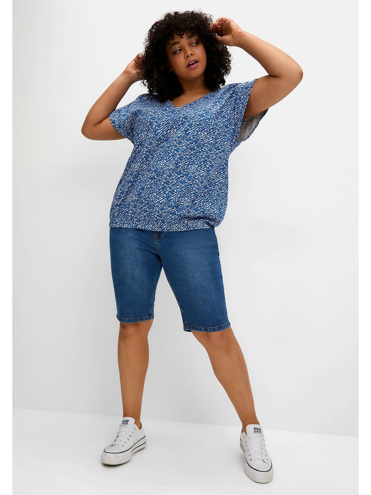 Sheego Jeansbermudas »Große Größen«, im Curvy-Schnitt SUSANNE