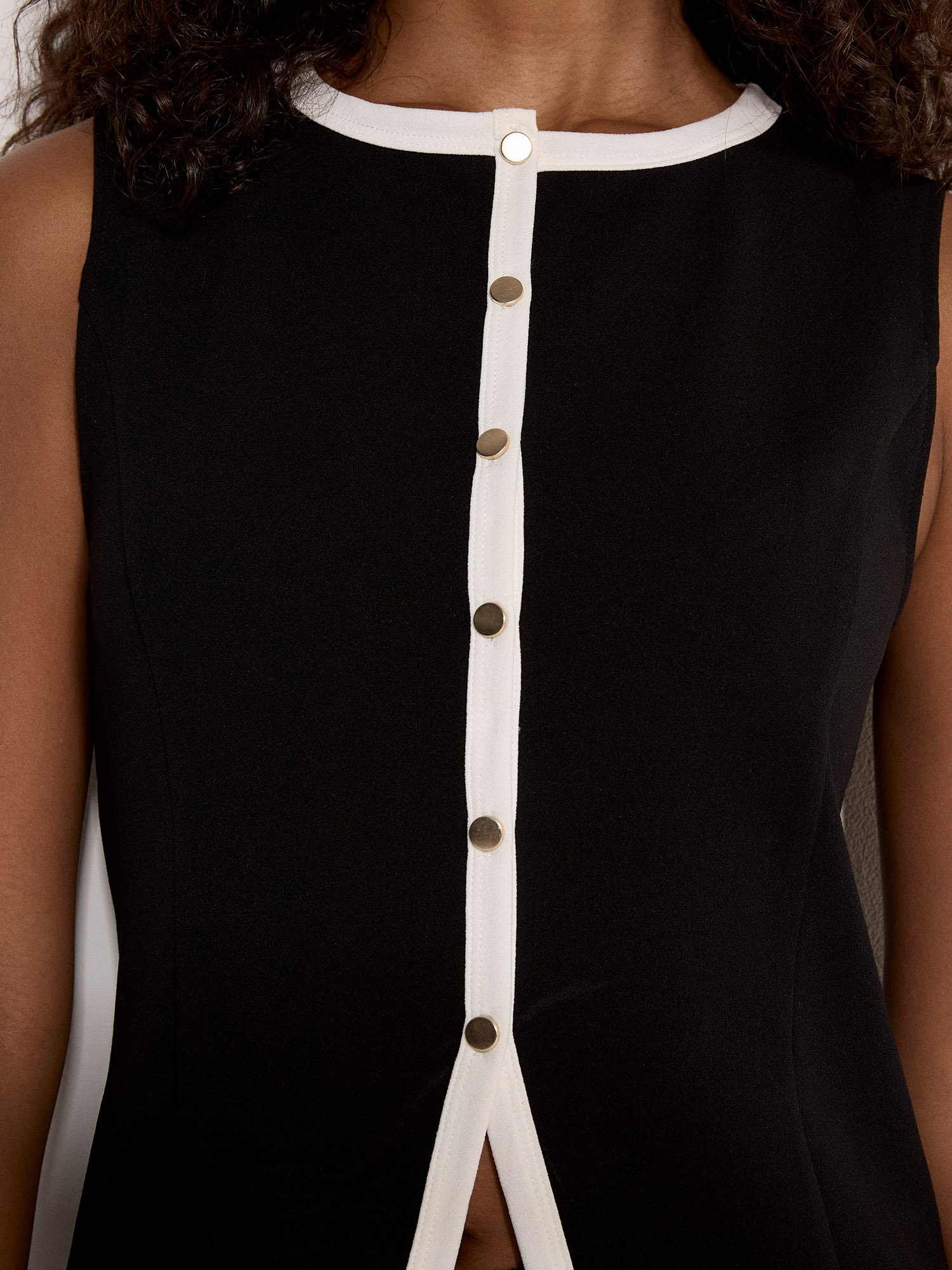 Apricot Longtop »Top« mit Zierknöpfen