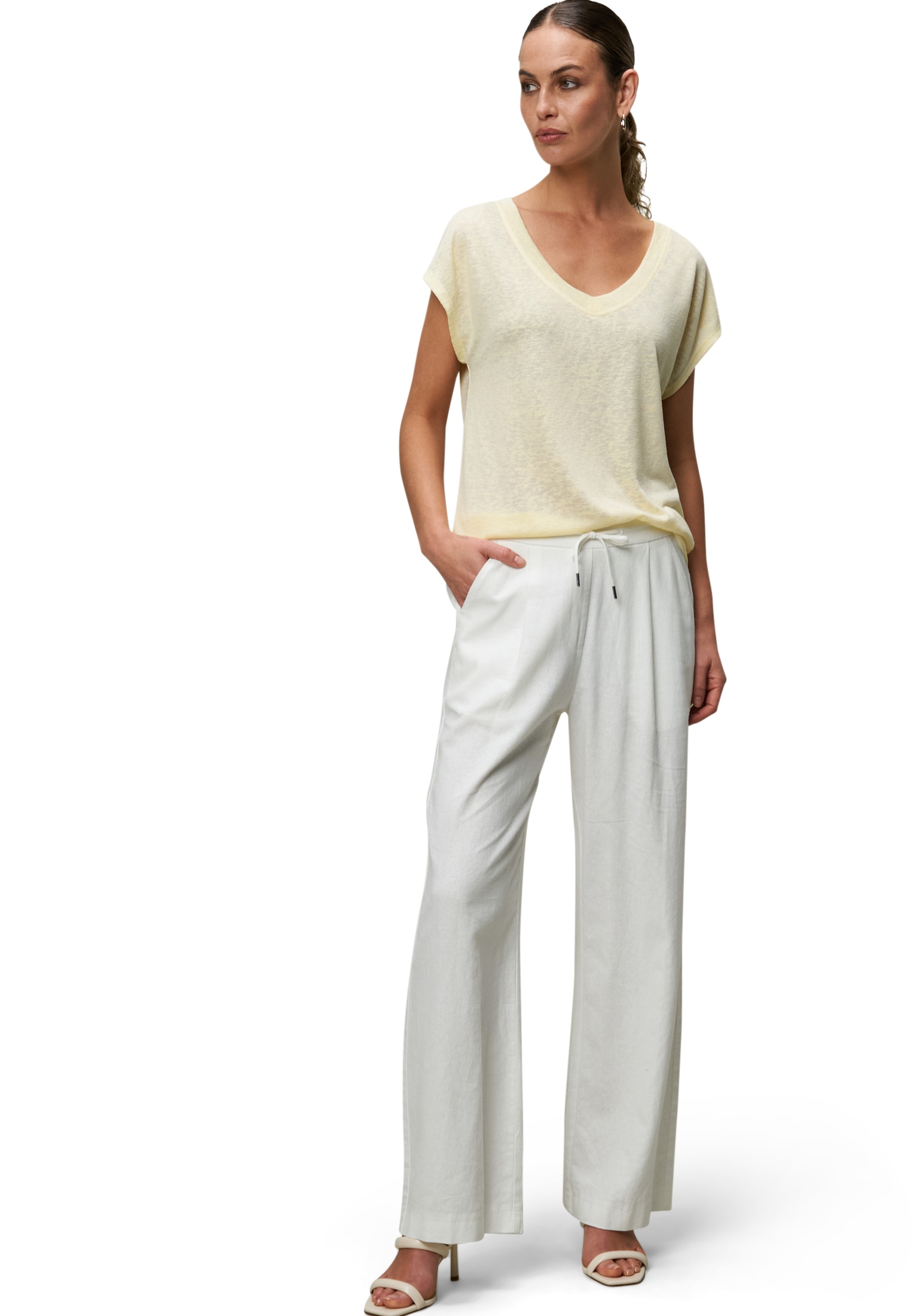 Zero T-Shirt »zero Sommer-T-Shirt mit V-Ausschnitt«, (1 tlg.), Plain/ohne Details