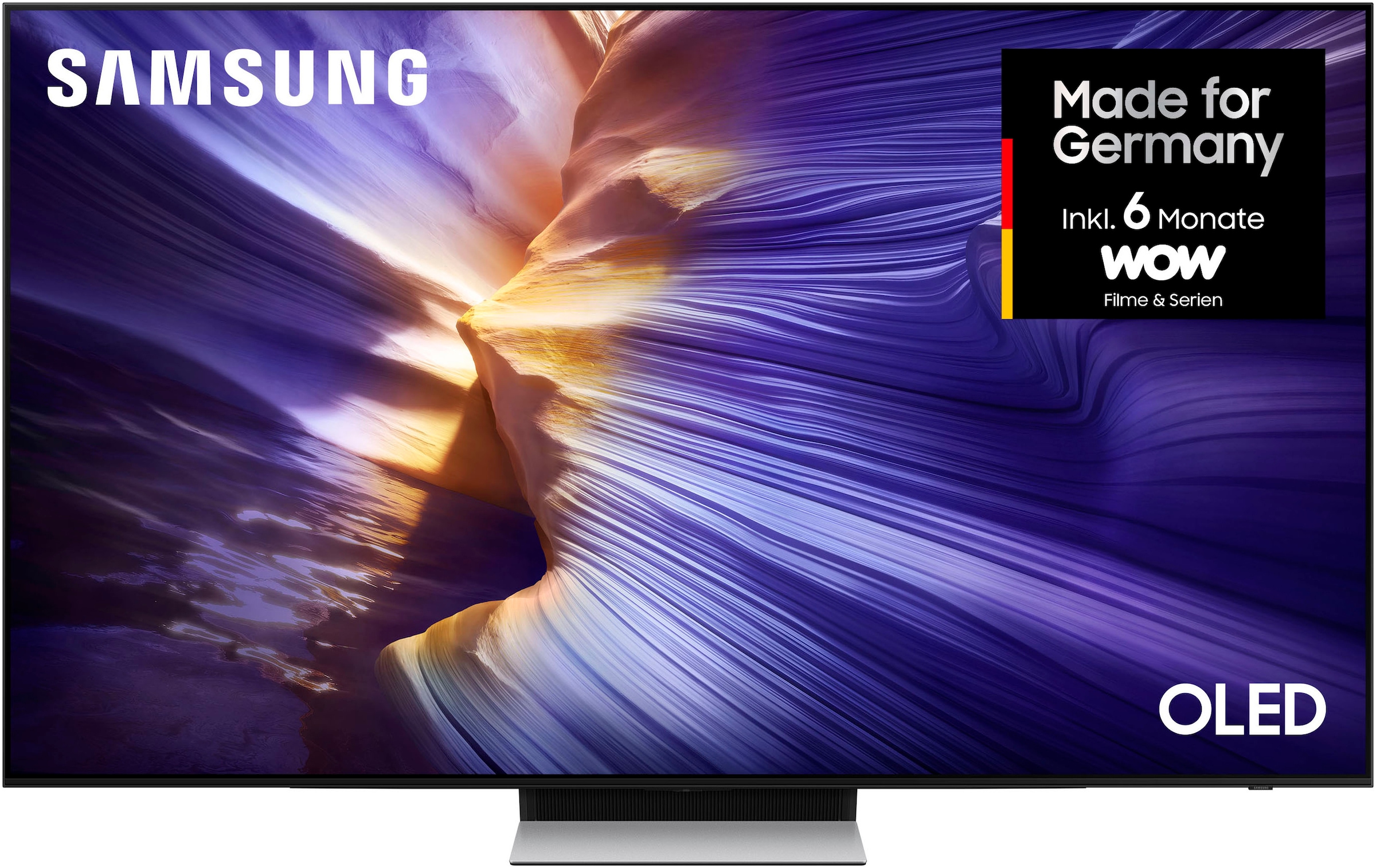 SAMSUNG OLED-Fernseher "GQ65S90FAT OLED-Fernseher", 65 ′′, schwarz, Fernseher, HDR+, Dolby Atmos & AI Sound, Gaming Hub, Upscaling Pro, bis zu 144Hz
