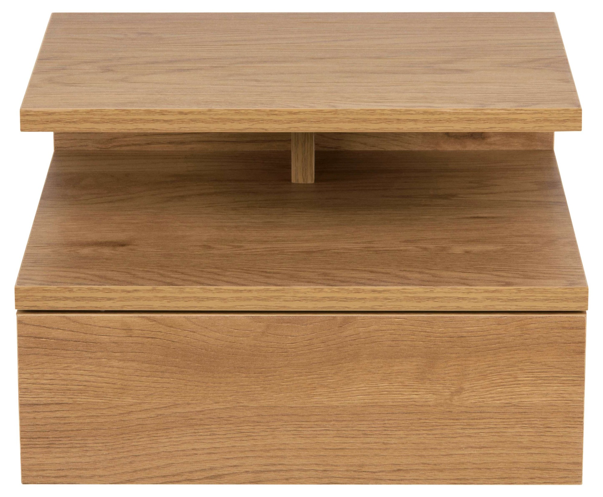 ACTONA GROUP Nachttisch »Ashlan Nachtkommode« Nachtschrank, wandmontiert, 1 Schublade, 1 Fachboden, Metallschienen