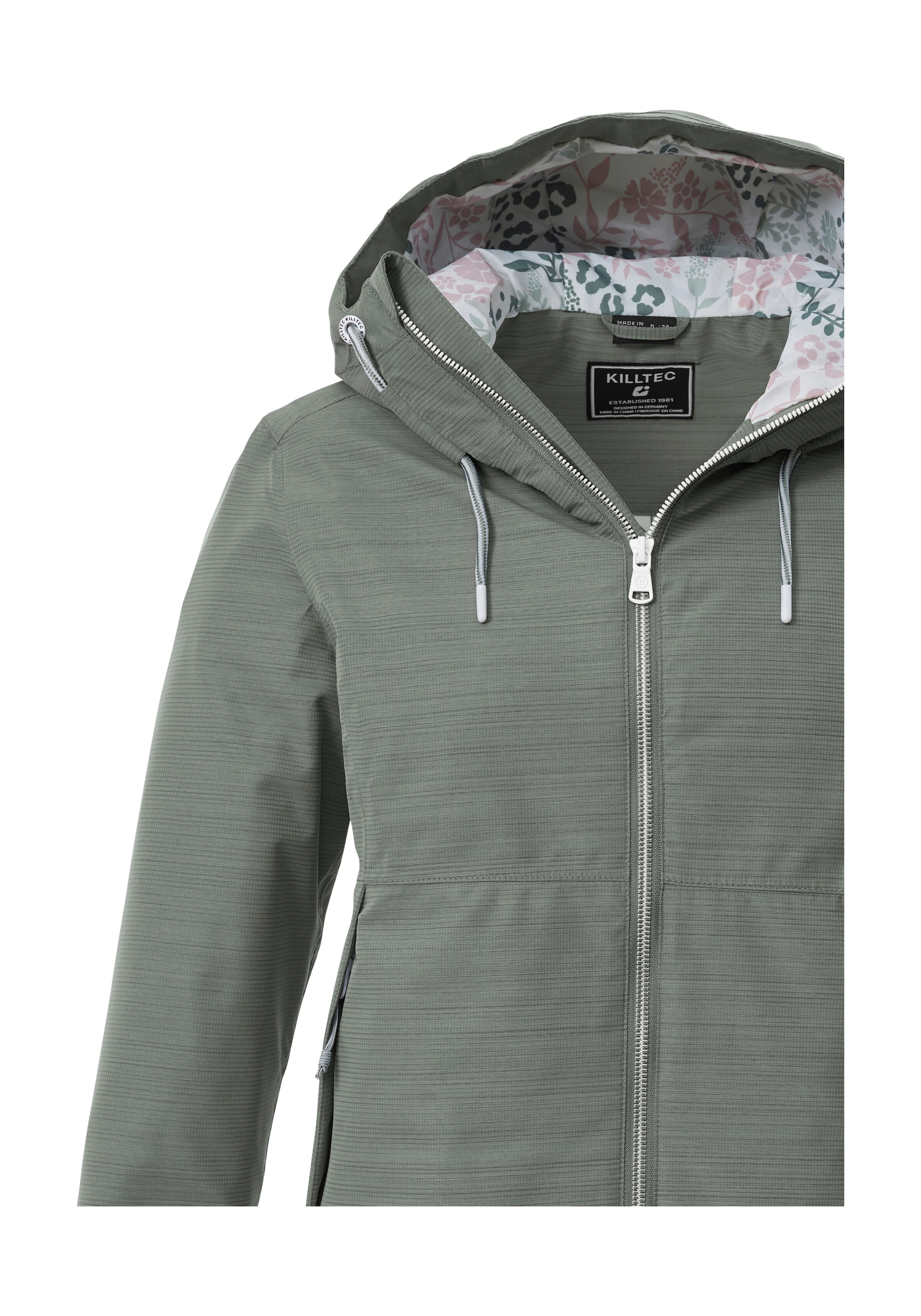 Killtec Funktionsjacke »KOS 62 WMN JCKT« Leichte, wasserdichte Damenjacke mit verstellbarer Kapuze