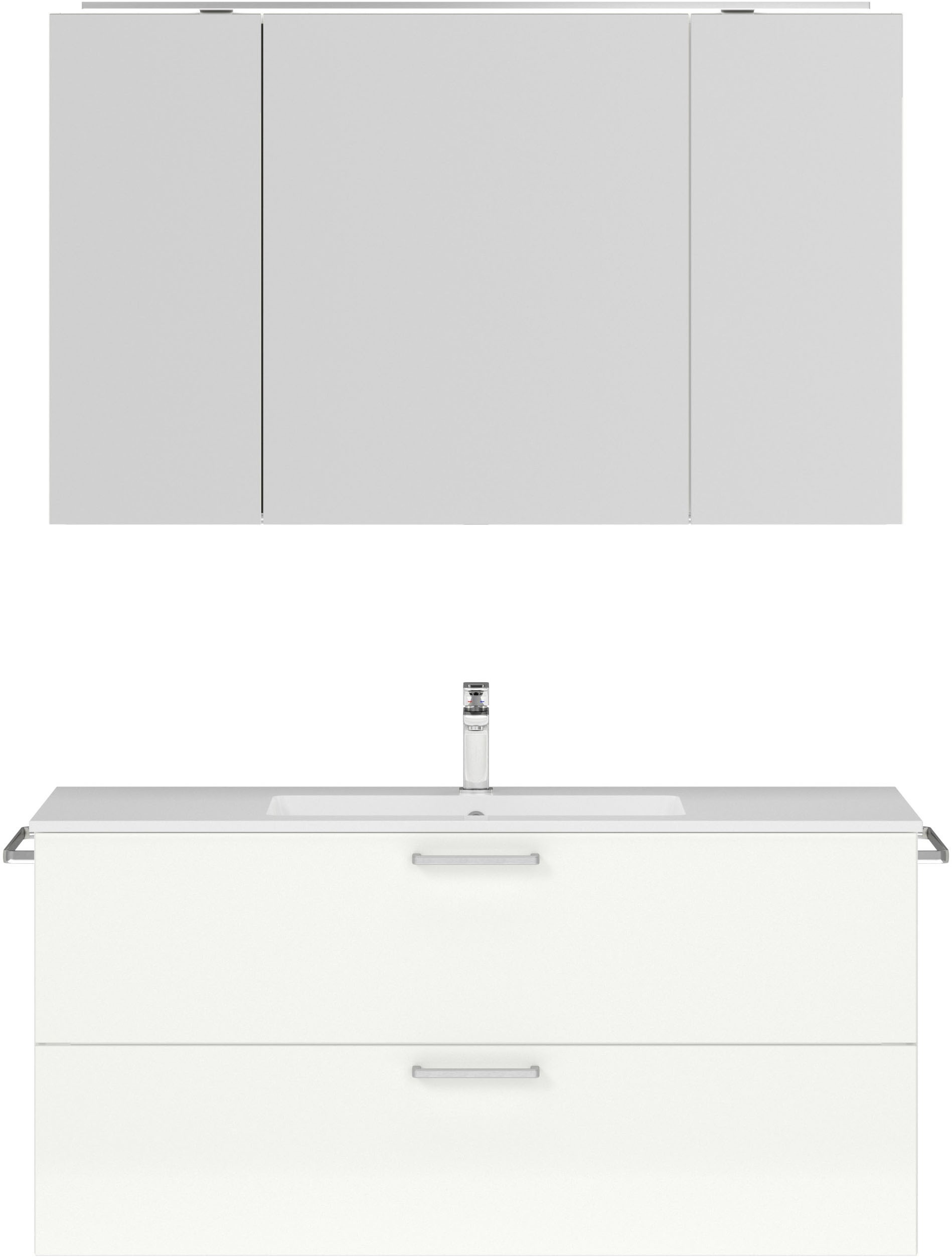 nobilia Badmöbel-Set "Tolvina" vormontiert, mit Soft-Close, 2 Stk. tlg. günstig online kaufen