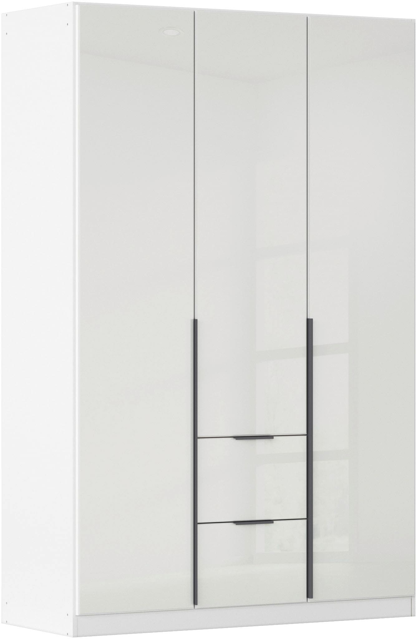 OTTO home Drehtürenschrank "Kleiderschrank Kleiderschränke Schrank Garderobe AGORDO mit Glasfront" in zwei Griff-Farben, Breiten 91-360 cm, mit Außenschubkästen, in 7 Breiten und 2 Höhen MADE IN GERMANY