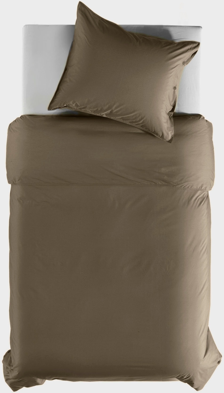 YELLOW Bettwäsche "Percale" 2 Stk. tlg. Uni Design, 100% Baumwolle ab 135x2 günstig online kaufen