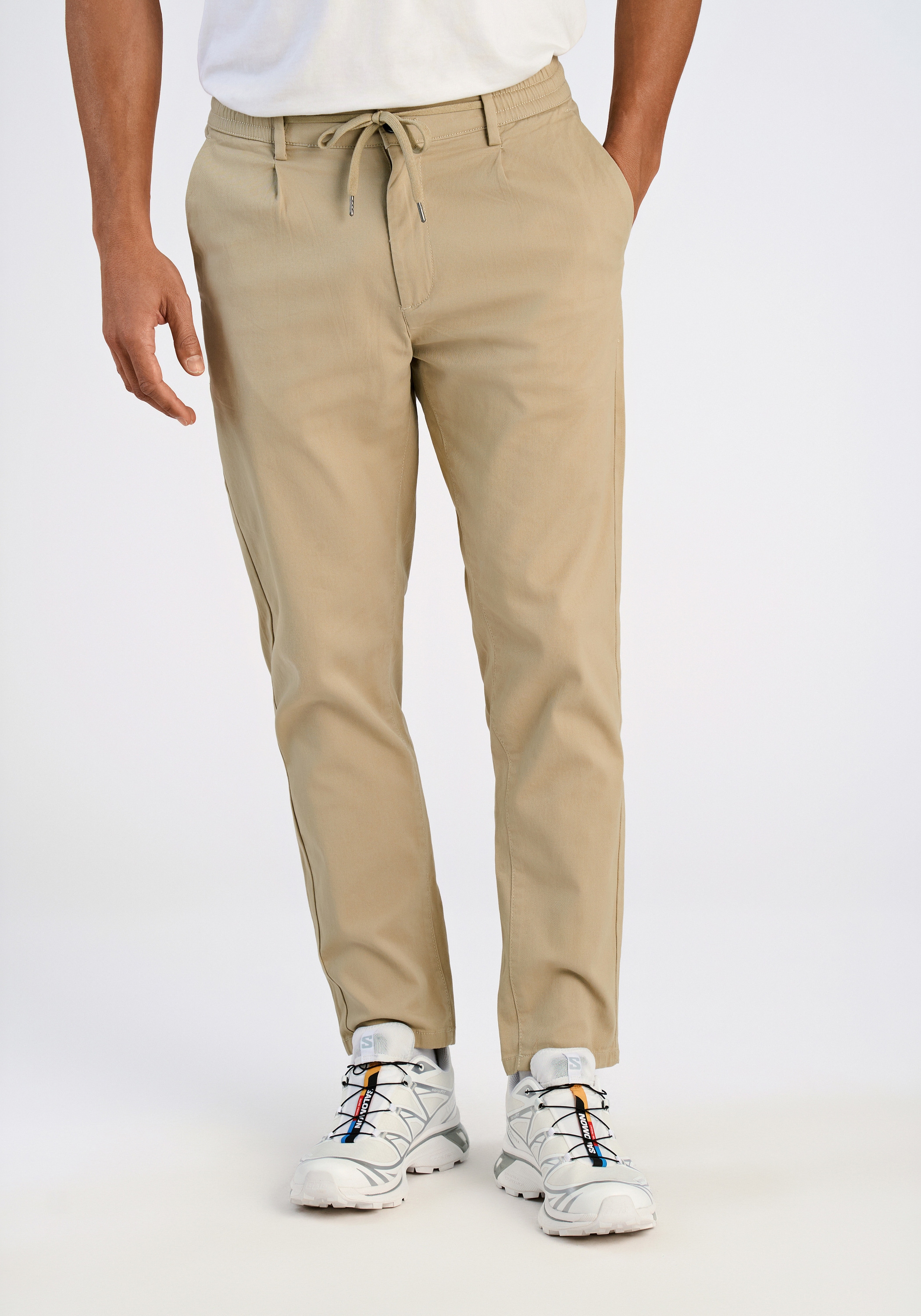 LINDBERGH Stoffhose "Freizeithose Carrot Fit, Cropped Length" günstig online kaufen
