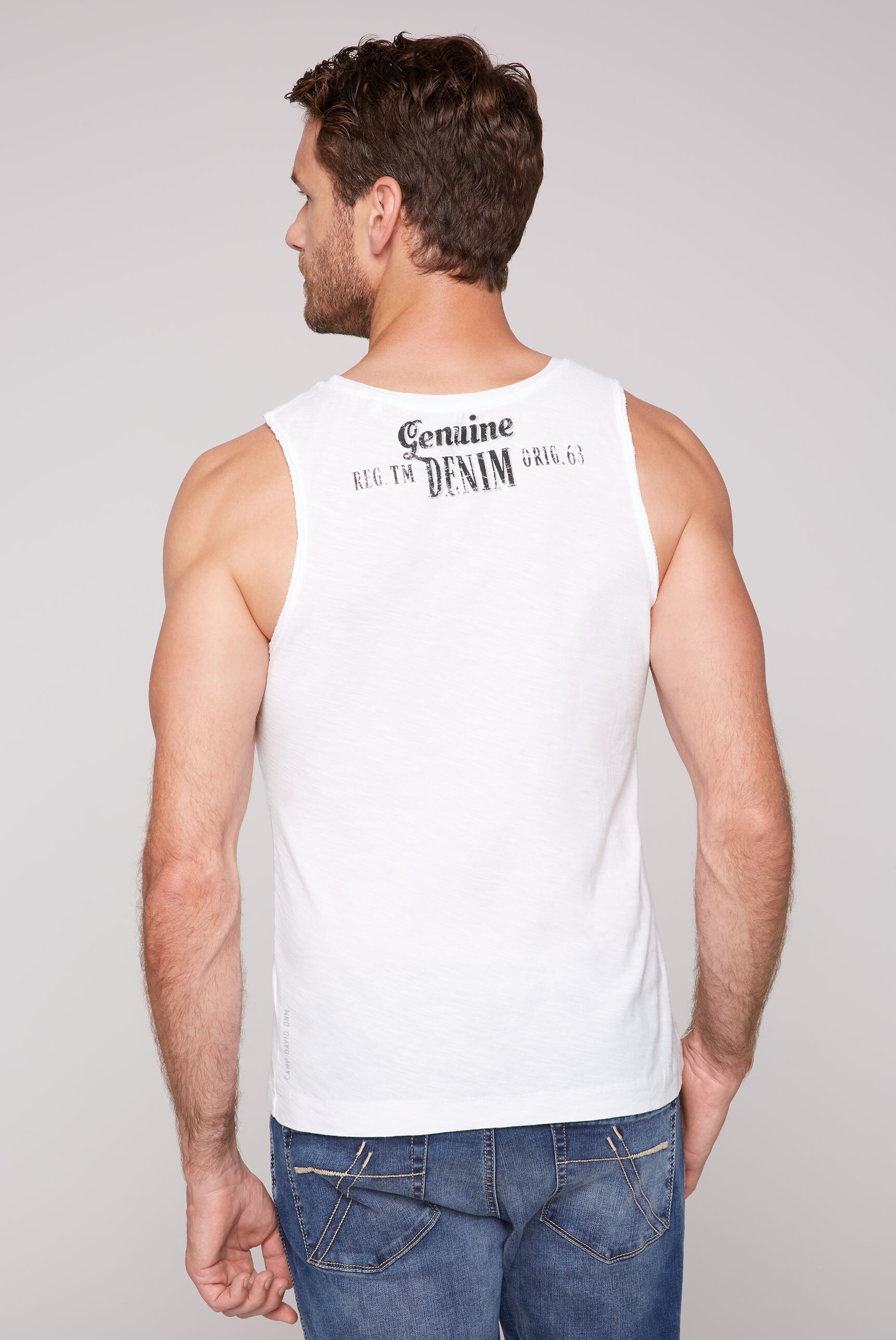 CAMP DAVID Tanktop, mit offenen Kanten