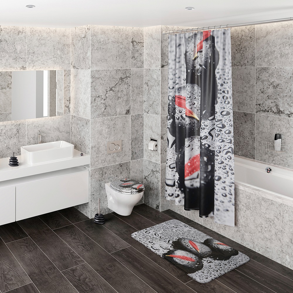 Sanilo Badaccessoire-Set "Elegance" bestehend aus WC-Sitz, Badteppich und W günstig online kaufen