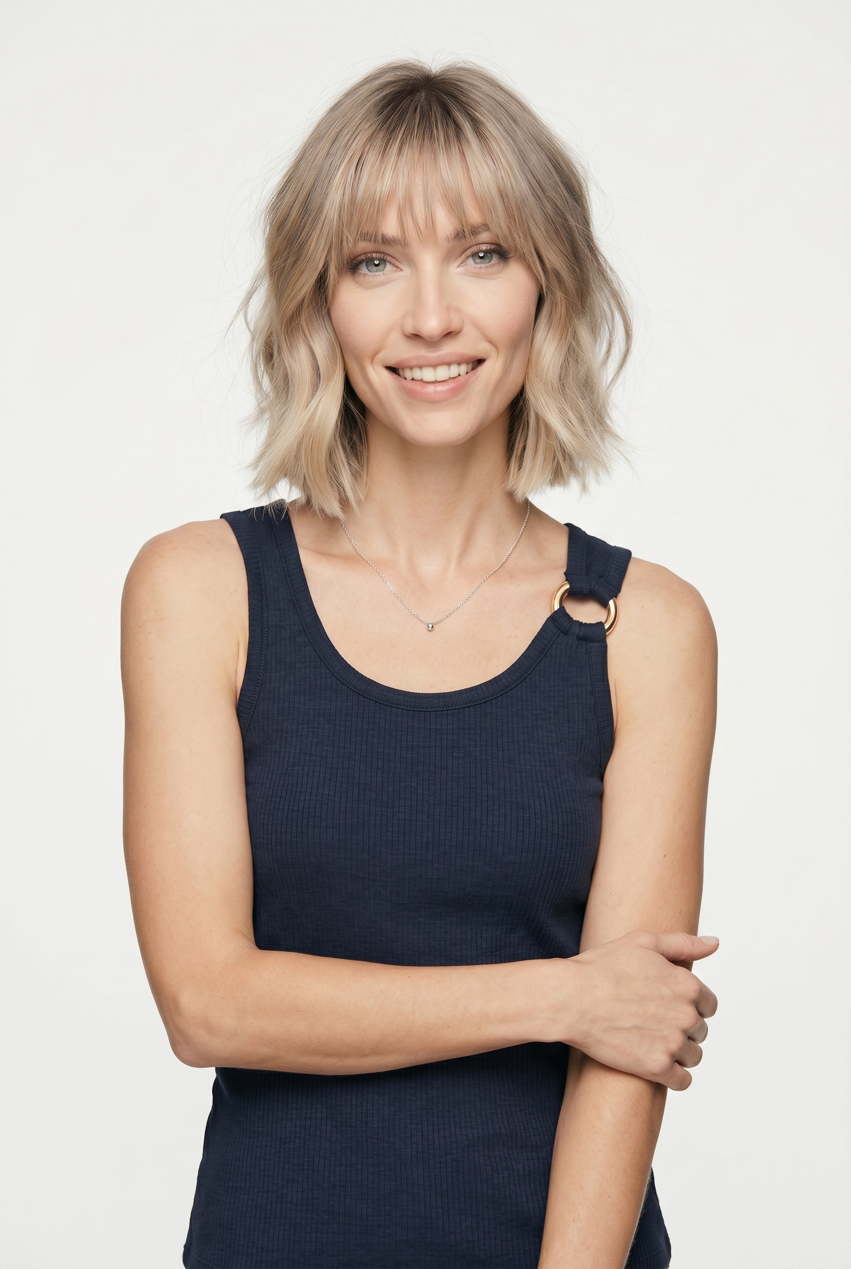 Vero Moda "VMKIKI S/L O-NECK TOP JRS BTQ" Viskosemischung, regular fit