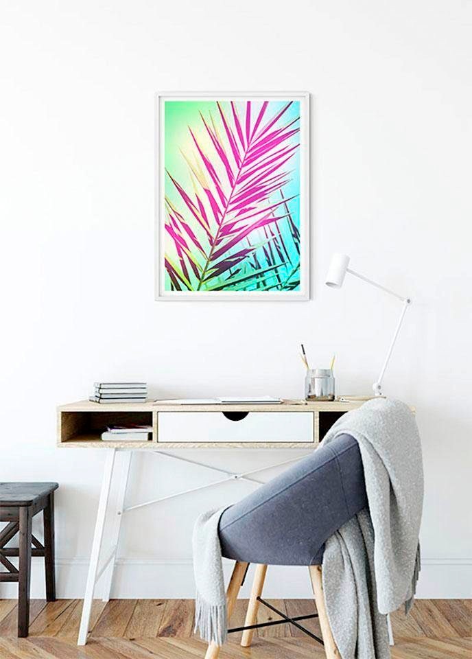 Komar Bild »Shine« Blätter | Pflanzen 1 Stk. tlg. Wandbild zur Dekoration - ohne Rahmen