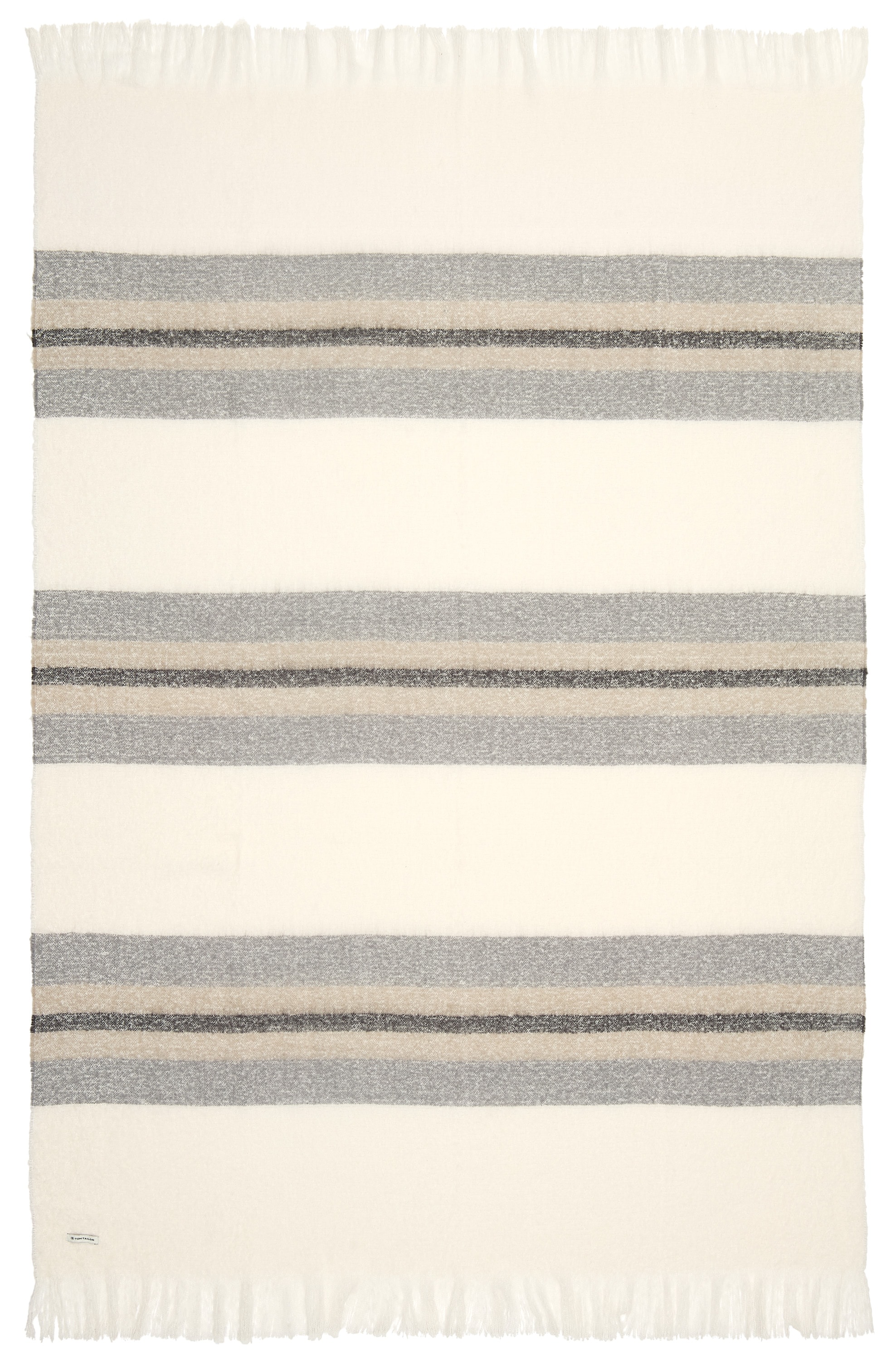 TOM TAILOR HOME Wohndecke "Bouclé Stripe" aus Bouclégarnen günstig online kaufen