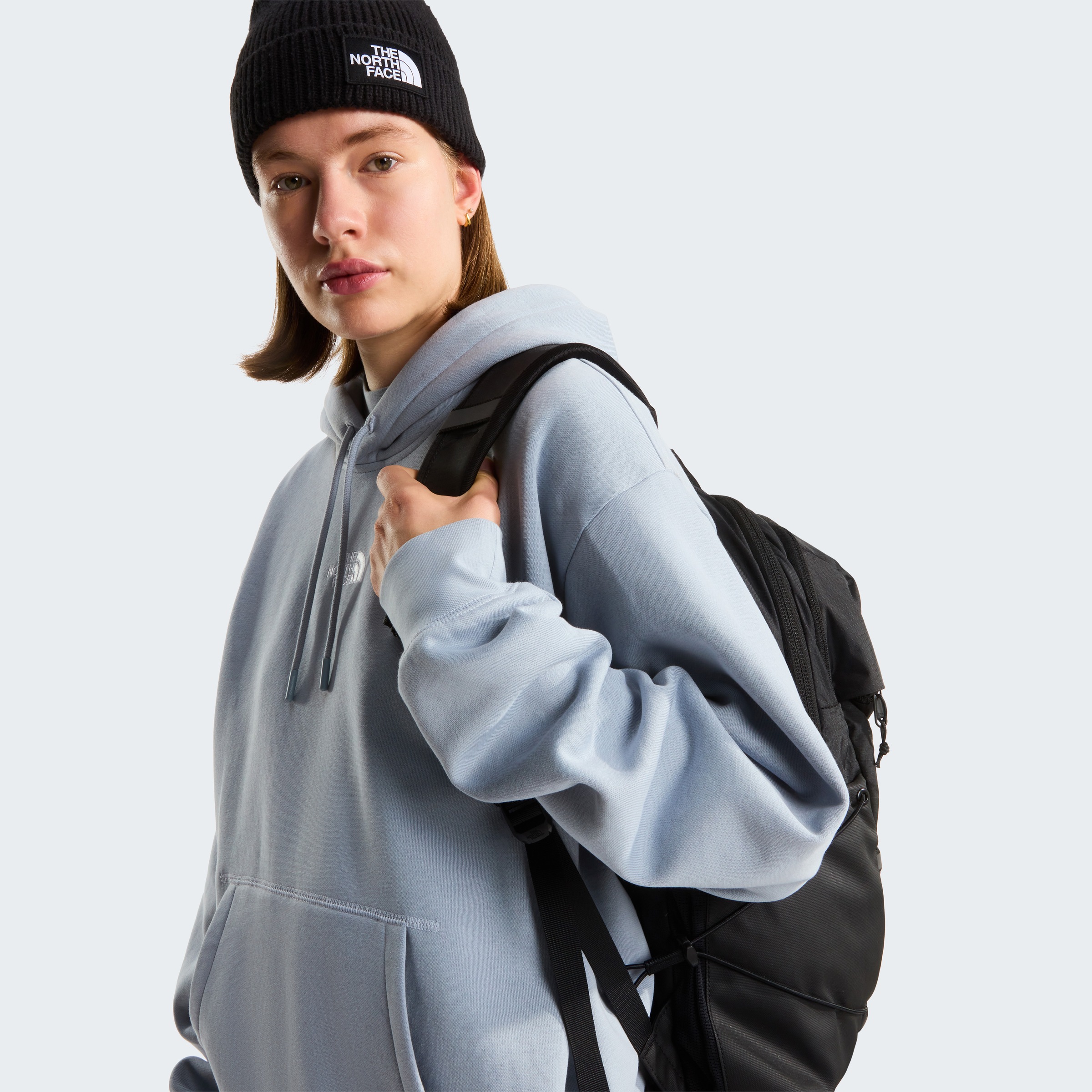 The North Face W Essential Oversize Hoodie Frost Grey L 6