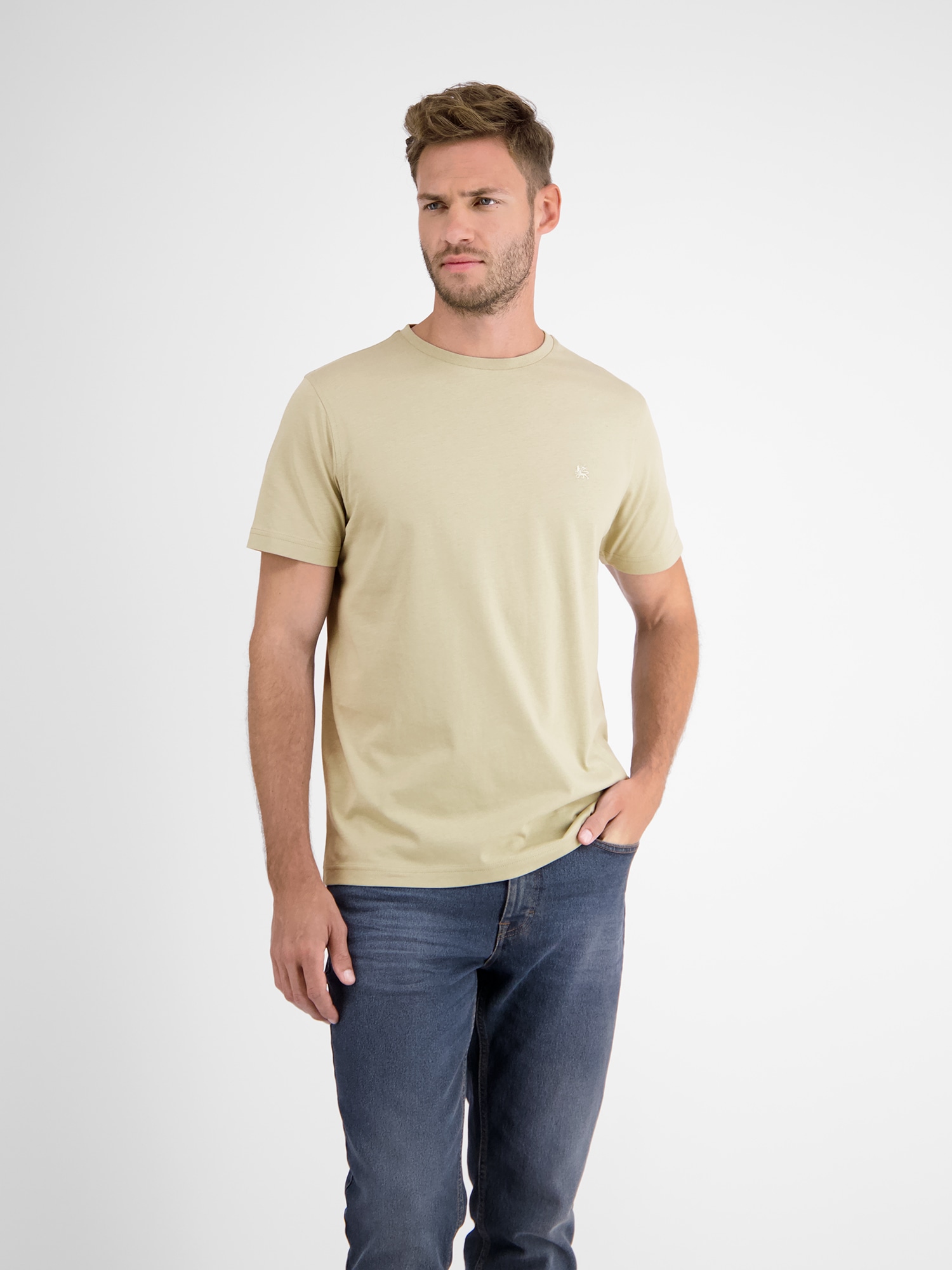 LERROS T-Shirt »LERROS Basic T-Shirt Farben« vielen BAUR | in ▷ kaufen