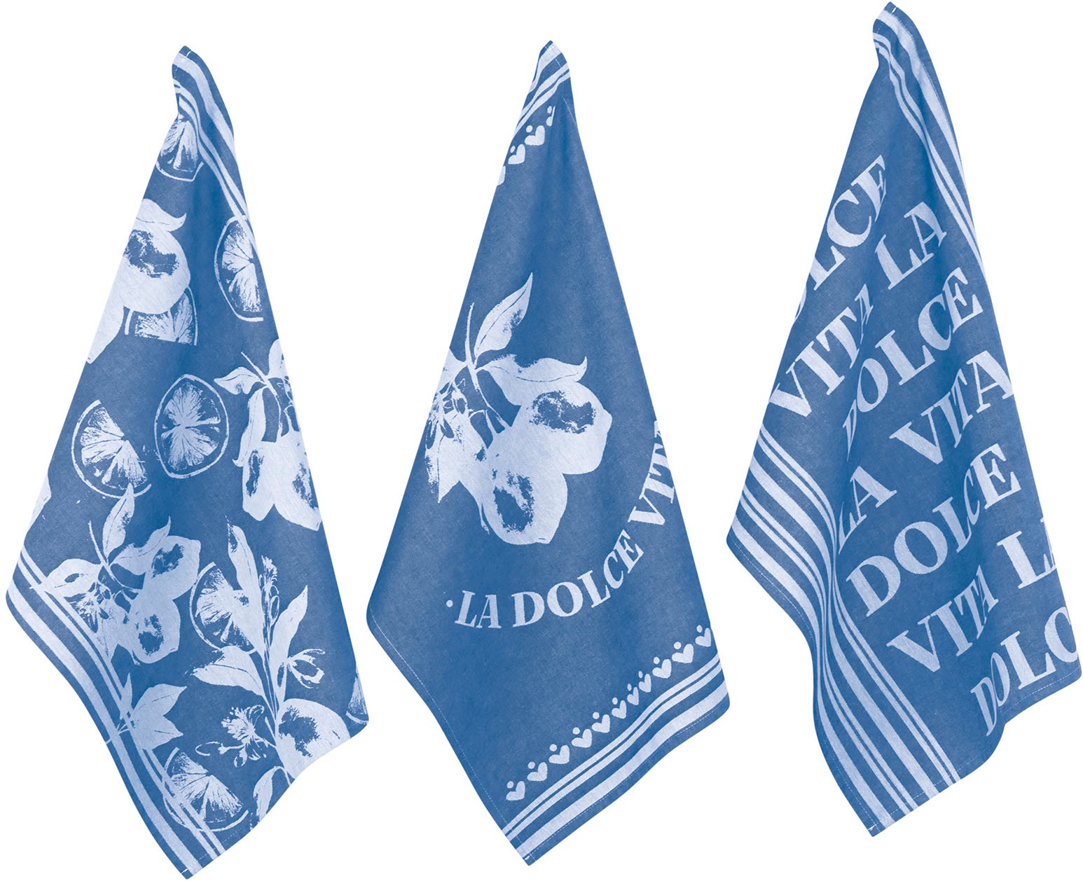 PAD Geschirrtuch "VITA" 100% Baumwolle, 50x70 cm, mit Schriftzug günstig online kaufen