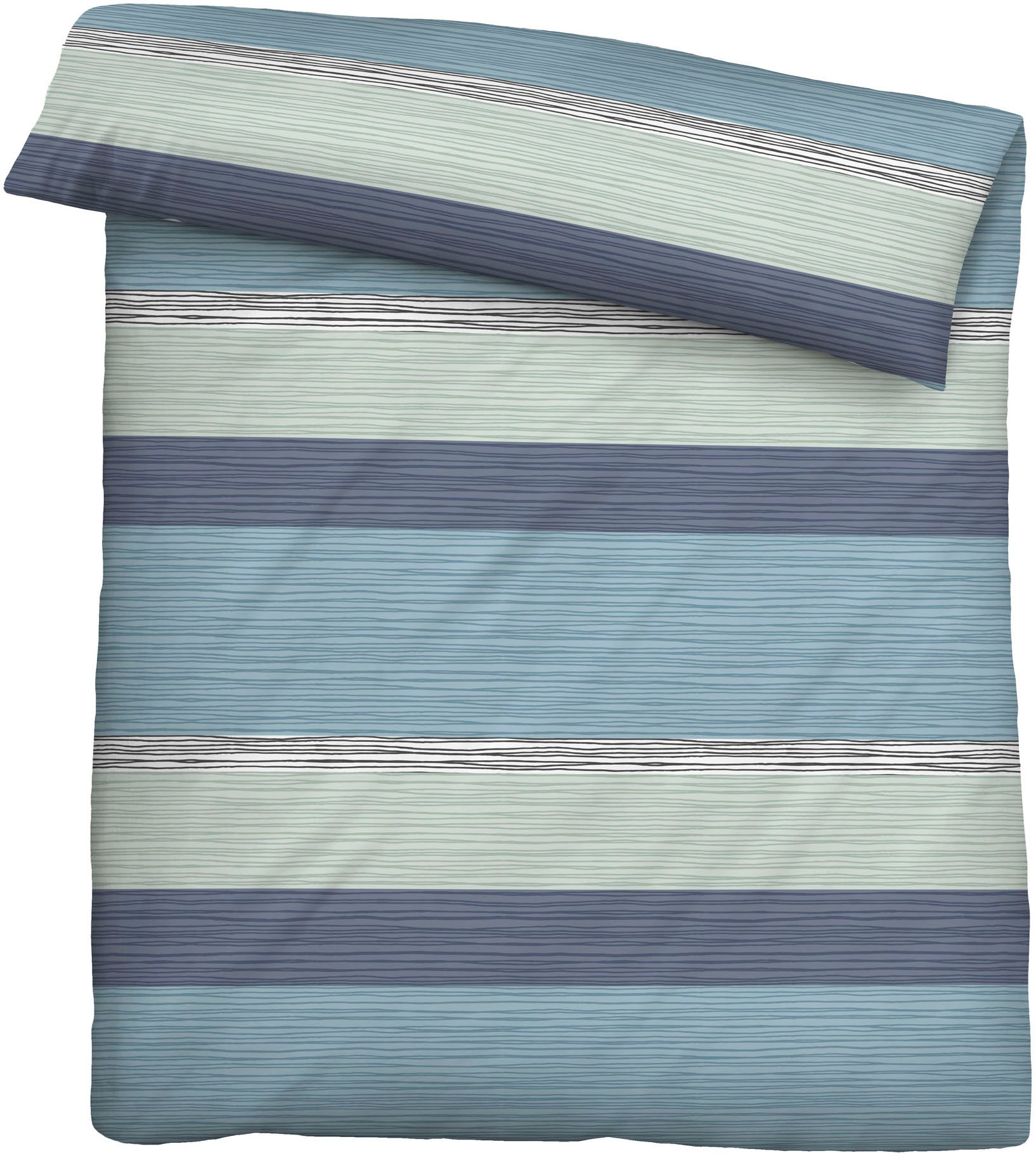 Castell - Markenbettwäsche Bettwäsche »260995« 2 Seersucker, bügelfrei, pflegeleicht, Reißverschluss, ganzjährig