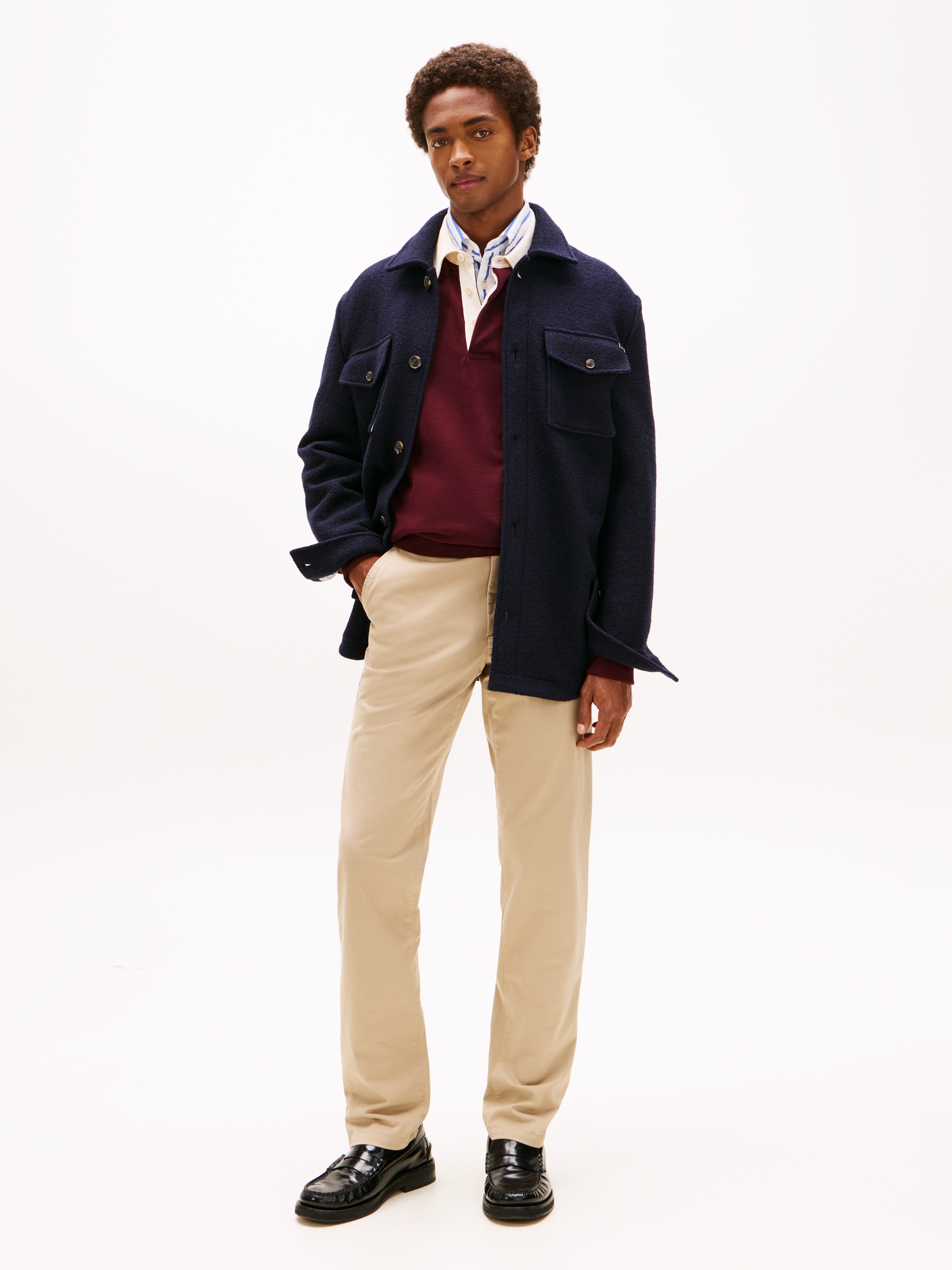 Tommy Hilfiger Chinohose »CORE DENTON ESSENTIAL«, Straight Fit, Baumwolle mit Stretch