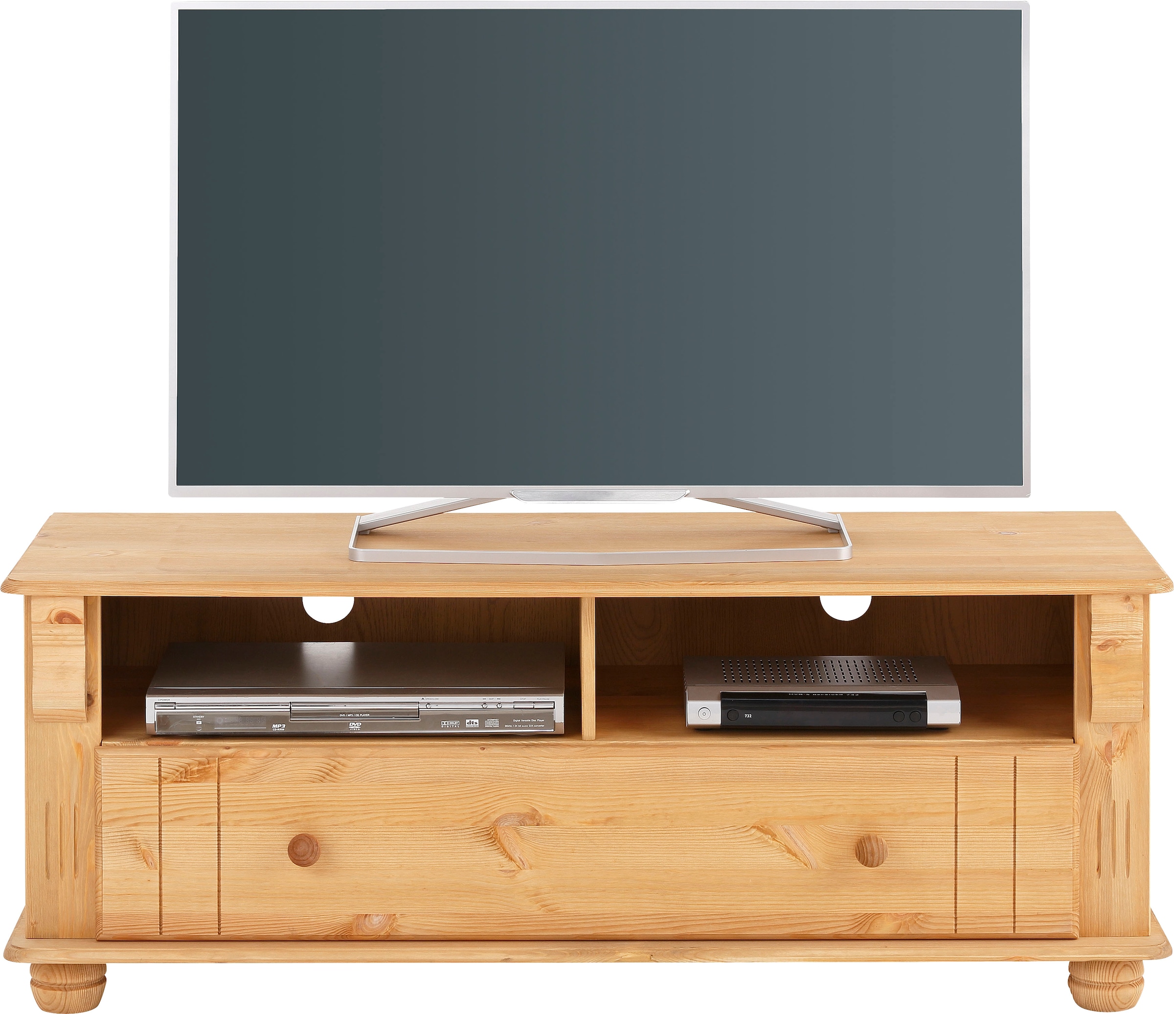 Home affaire TV-Board »Adele«, Breite 120 cm, mit Schublade, aus massiver Kiefer, FSC®