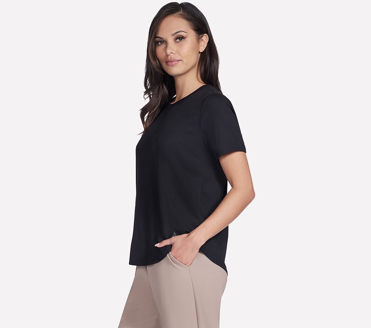 Skechers Funktionsshirt »GOWALK LUXE RIB TEE«, (1 tlg.)