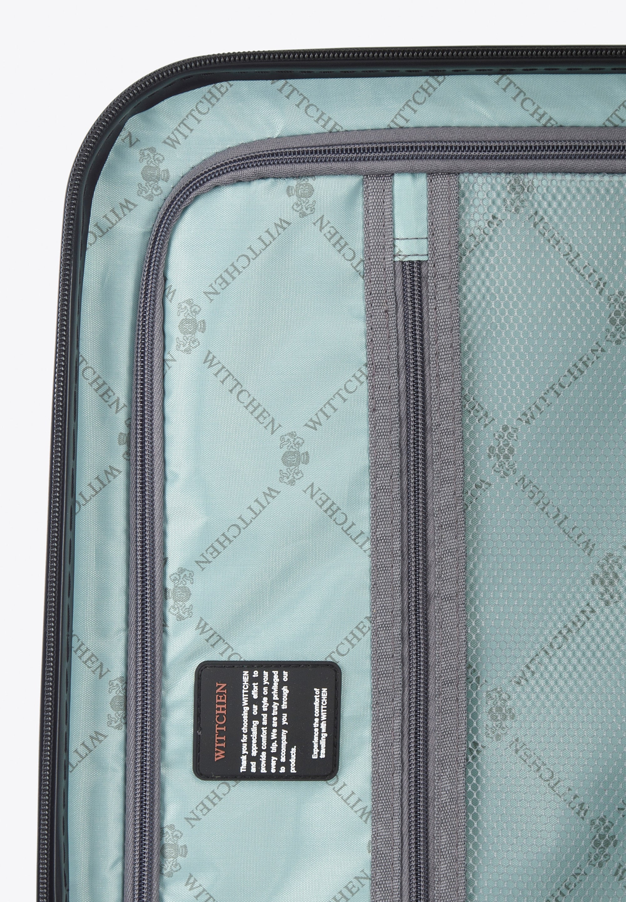 WITTCHEN Koffer »Young«, (nein), 4 Rollen, Medium Pink ABS Hardside Suitcase with Print / WITTCHEN