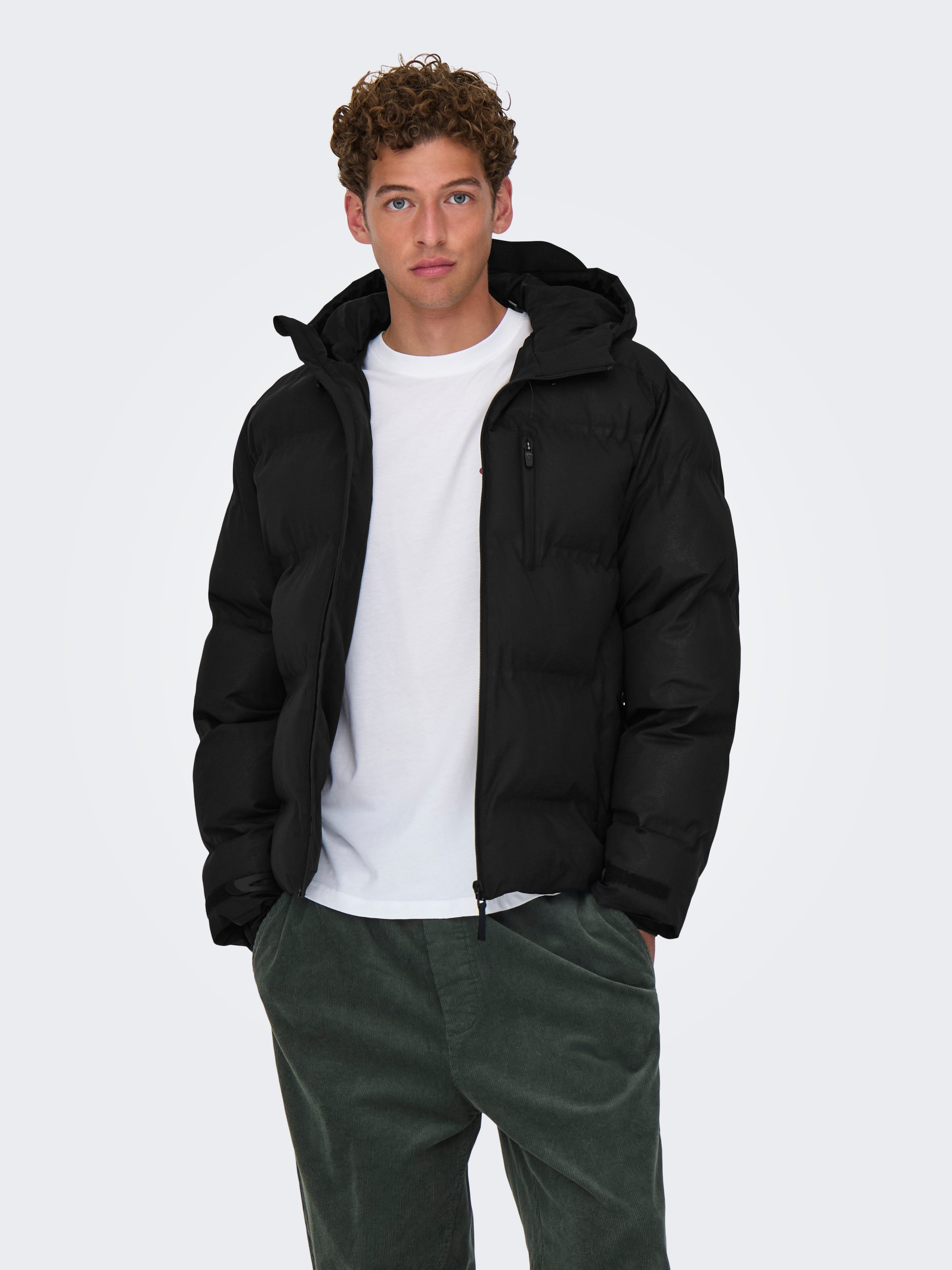 ONLY & SONS Steppjacke "ONSMATHIS PUFFER OTW" mitKapuze günstig online kaufen