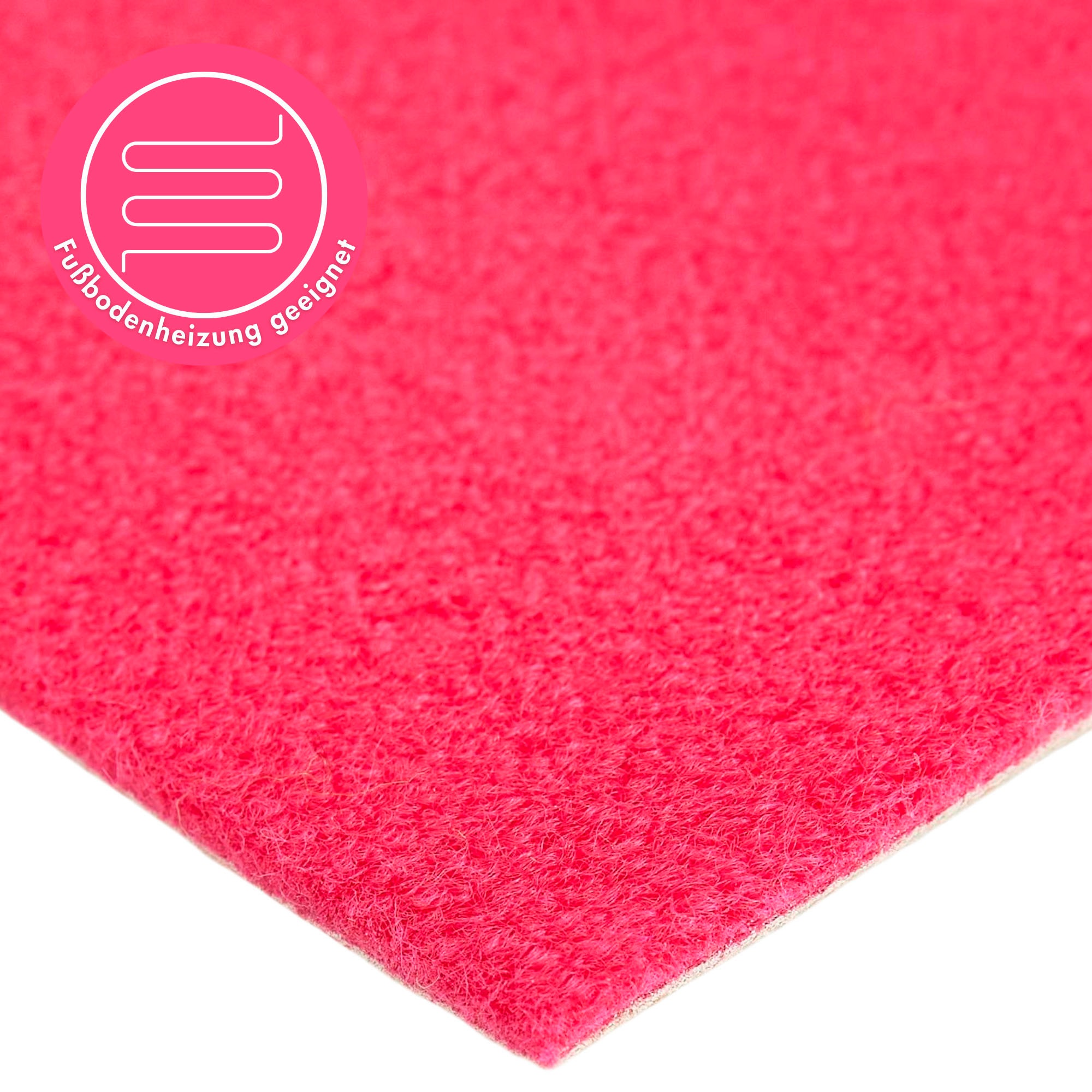 Teppichboden ANDIAMO "Sina, Velours, Gesamthöhe 6 mm, Made in Belgium", pink, B:400cm L:400cm, Kunstfaser, Teppiche, Uni Farben, Breite 400 cm, strapazierfähig, pflegeleicht, Wohnzimmer 2