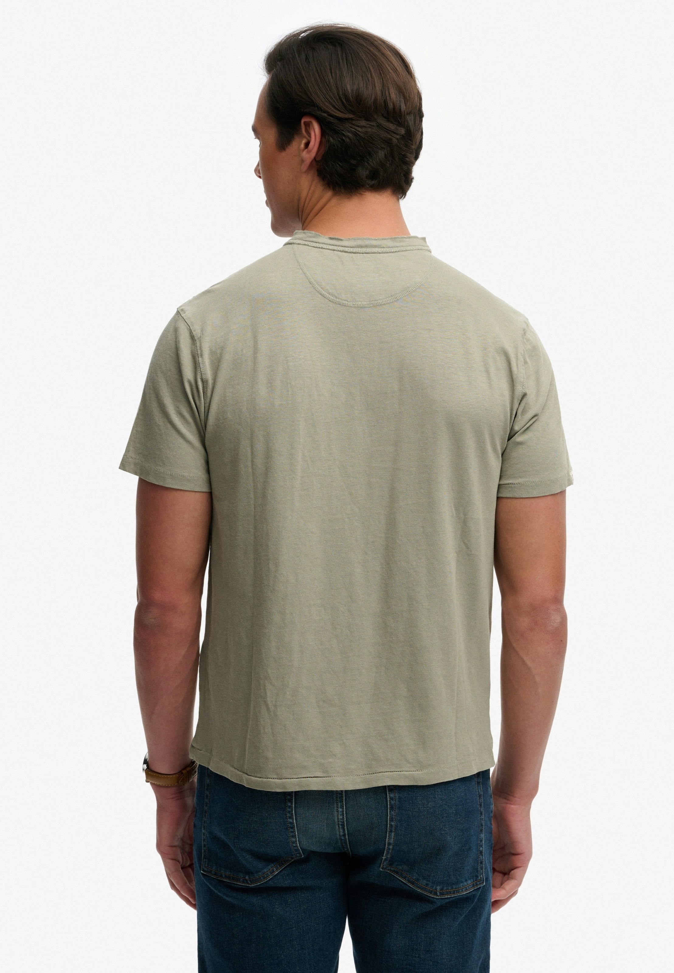 Superdry T-Shirt »CLASSIC COTTON LIN SS GRANDAD«