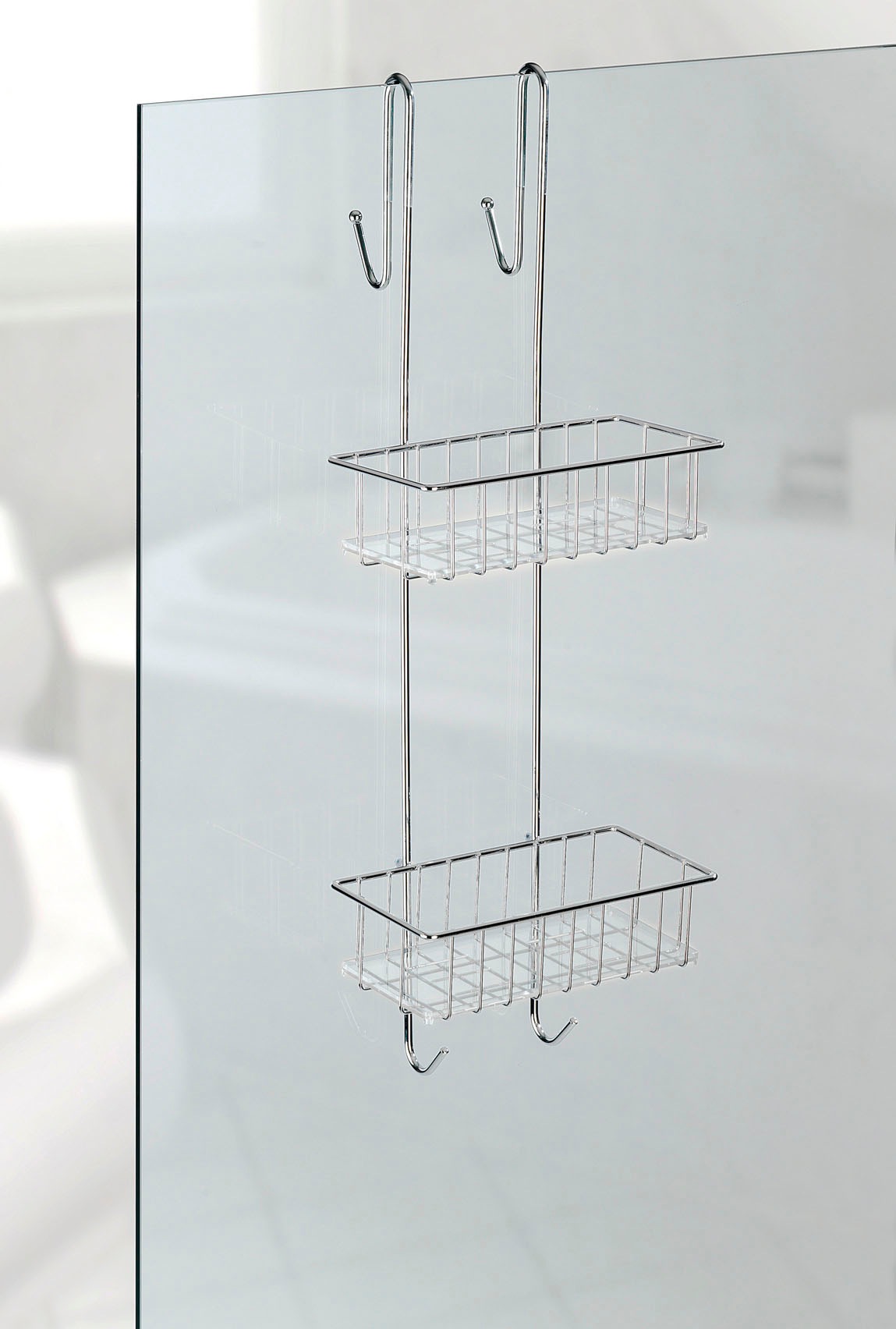 WENKO Duschablage "Aldo" 3 Ablagen, 1 Spiegel günstig online kaufen