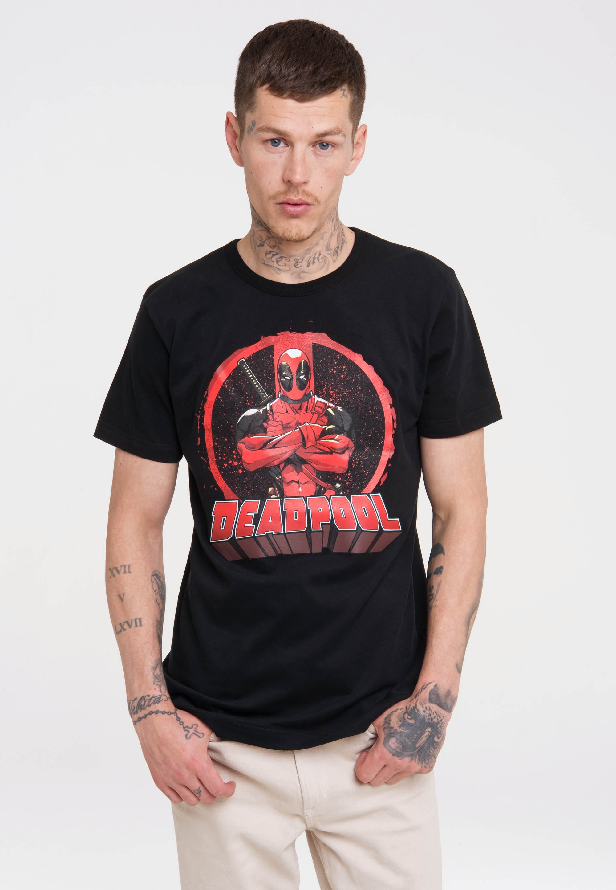 LOGOSHIRT T-Shirt »Marvel Comics - Deadpool«, mit lizenziertem Print ▷  kaufen | BAUR