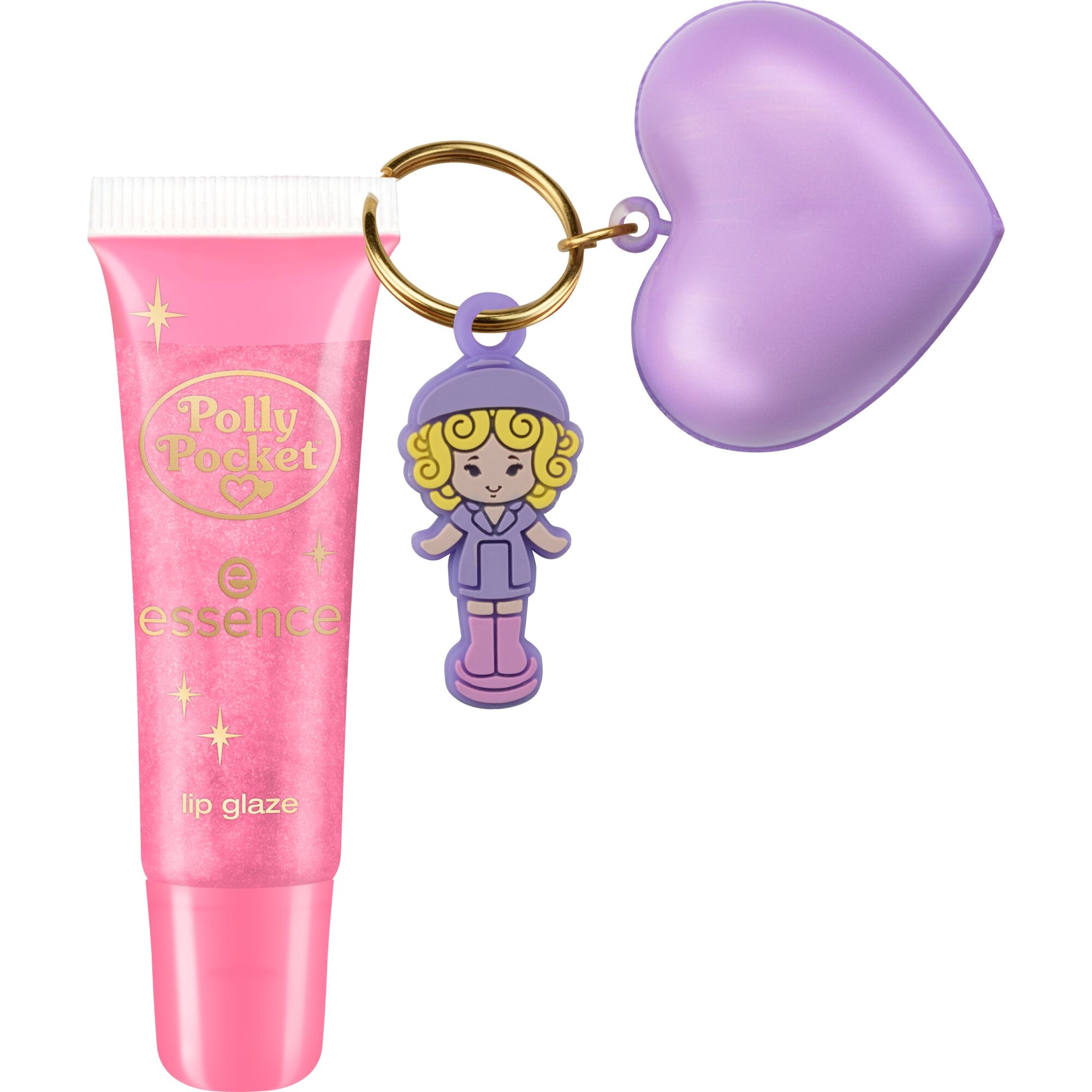 Essence Lipgloss »Polly Pocket lip glaze«, (Set, 3 tlg.), 3 Styles, Kompaktes Format für unterwegs