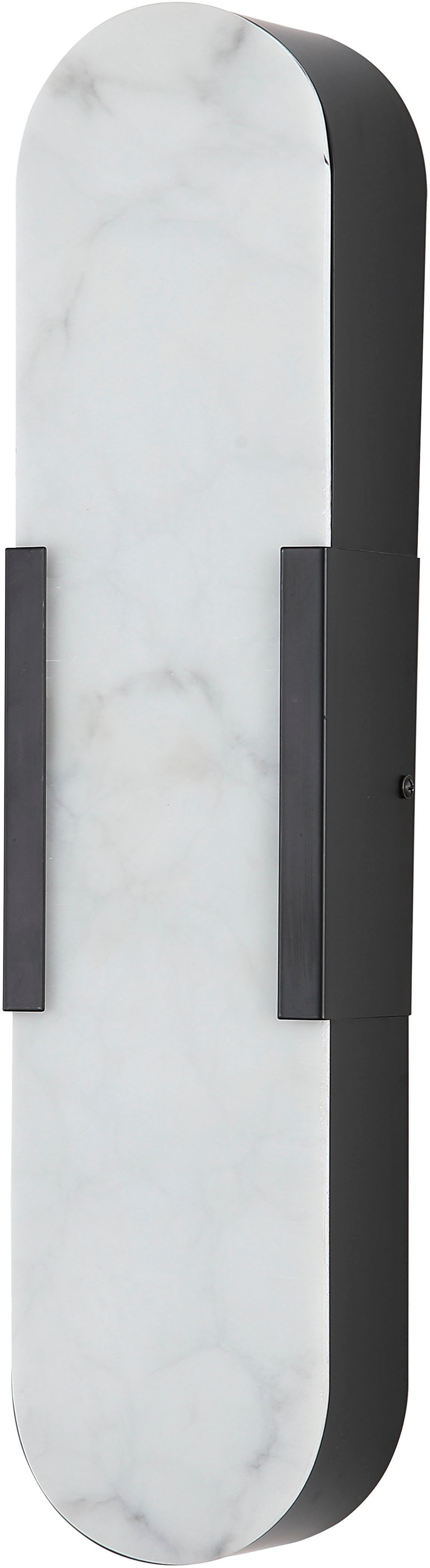 Searchlight LED Wandleuchte »Opalin-LED-Wandleuchte, mattiertes Metall mit Marmorharz« LED-Modul 1 Stk.