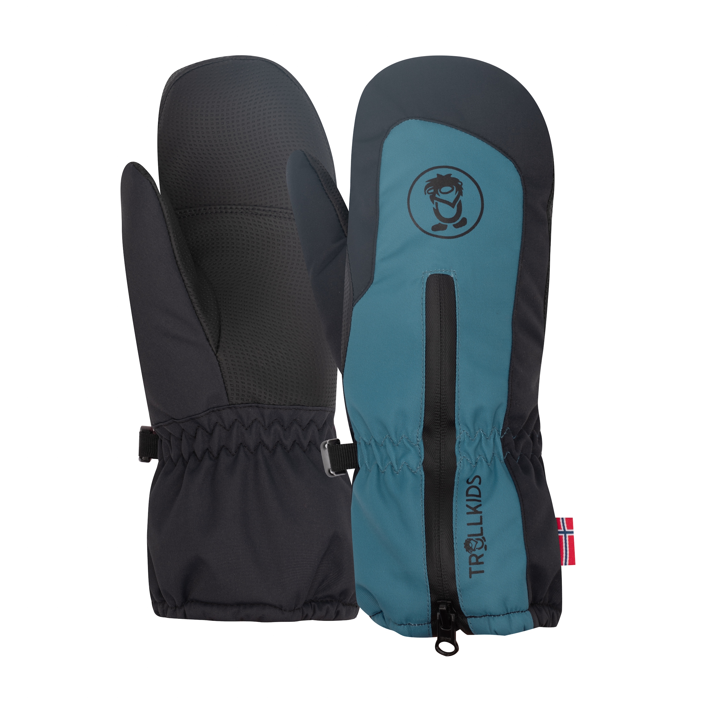 TROLLKIDS Mädchen Skihandschuhe "KIDS RAULAND MITTEN", blau, Gr. 4, Obermaterial: 100% Polyester. Futter: 100% Polyester. Wattierung: 100% Polyester,