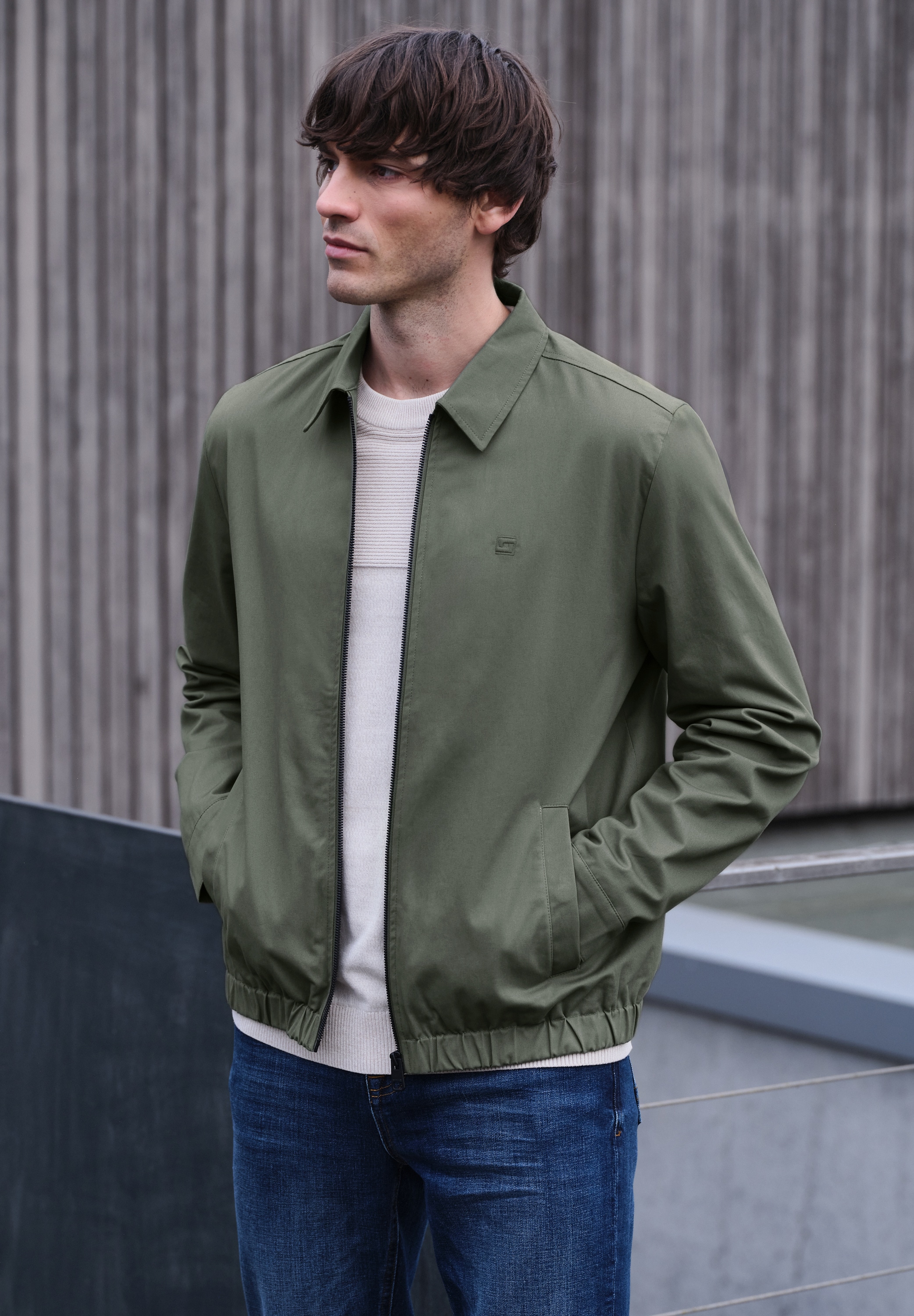 STREET ONE MEN Blouson ohne Kapuze mit Zipper günstig online kaufen