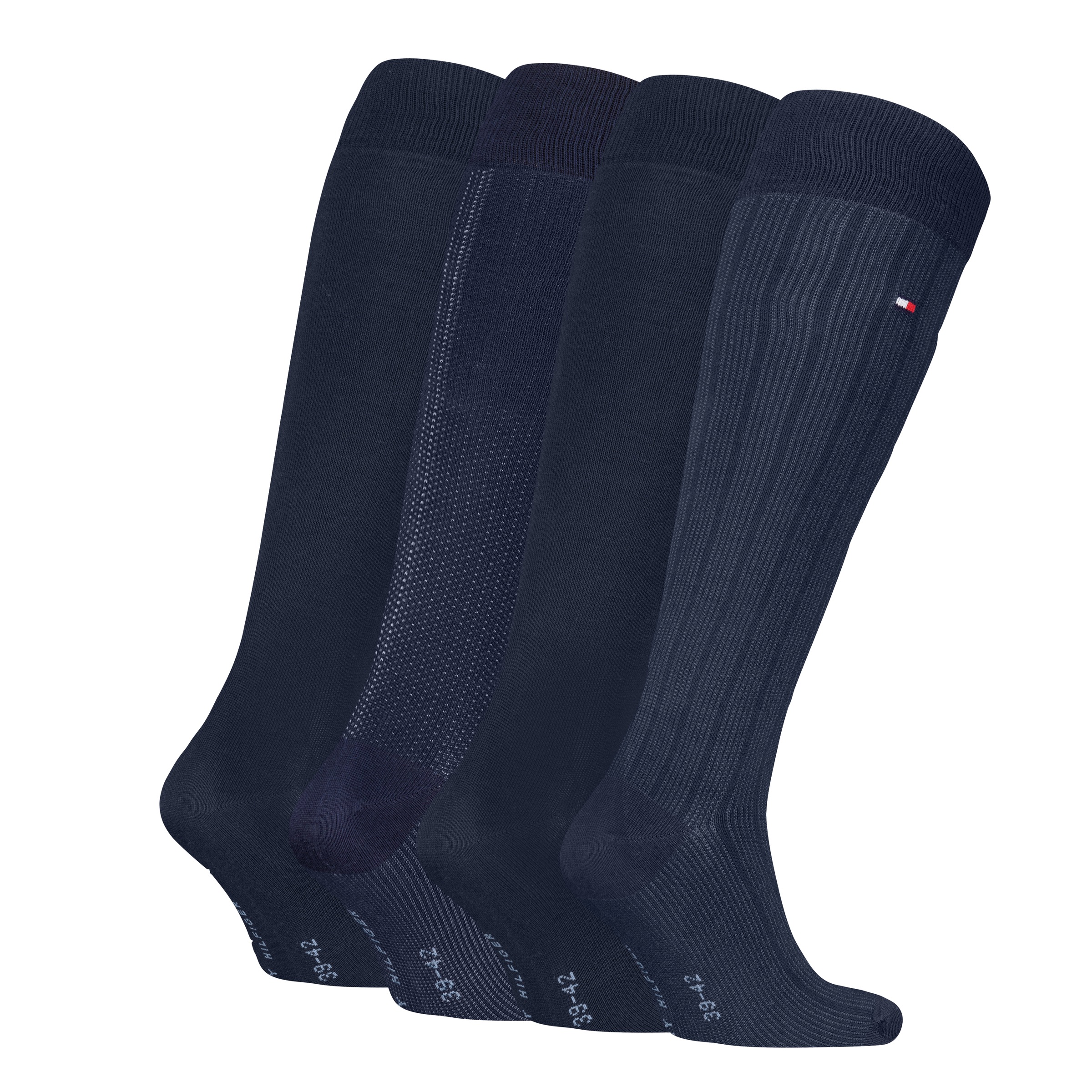 Thumbnail - Tommy Hilfiger Kniestrümpfe "TH MEN KNEEHIGH 4P TIN GIFTBOX" 4er Pack