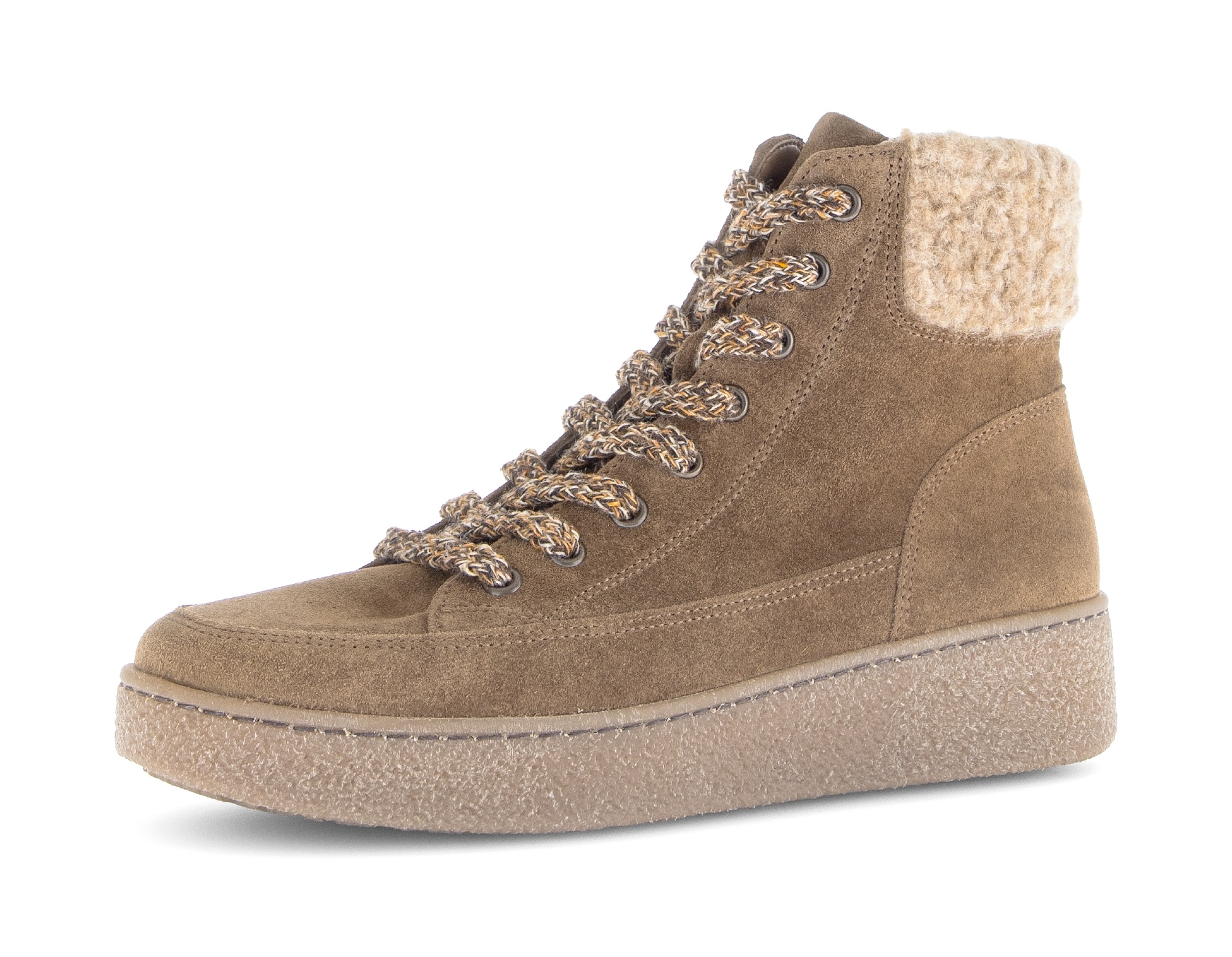 Gabor Schnürboots "DAVOS", Plateau, Schnürstiefelette in Komfortweite H (= günstig online kaufen