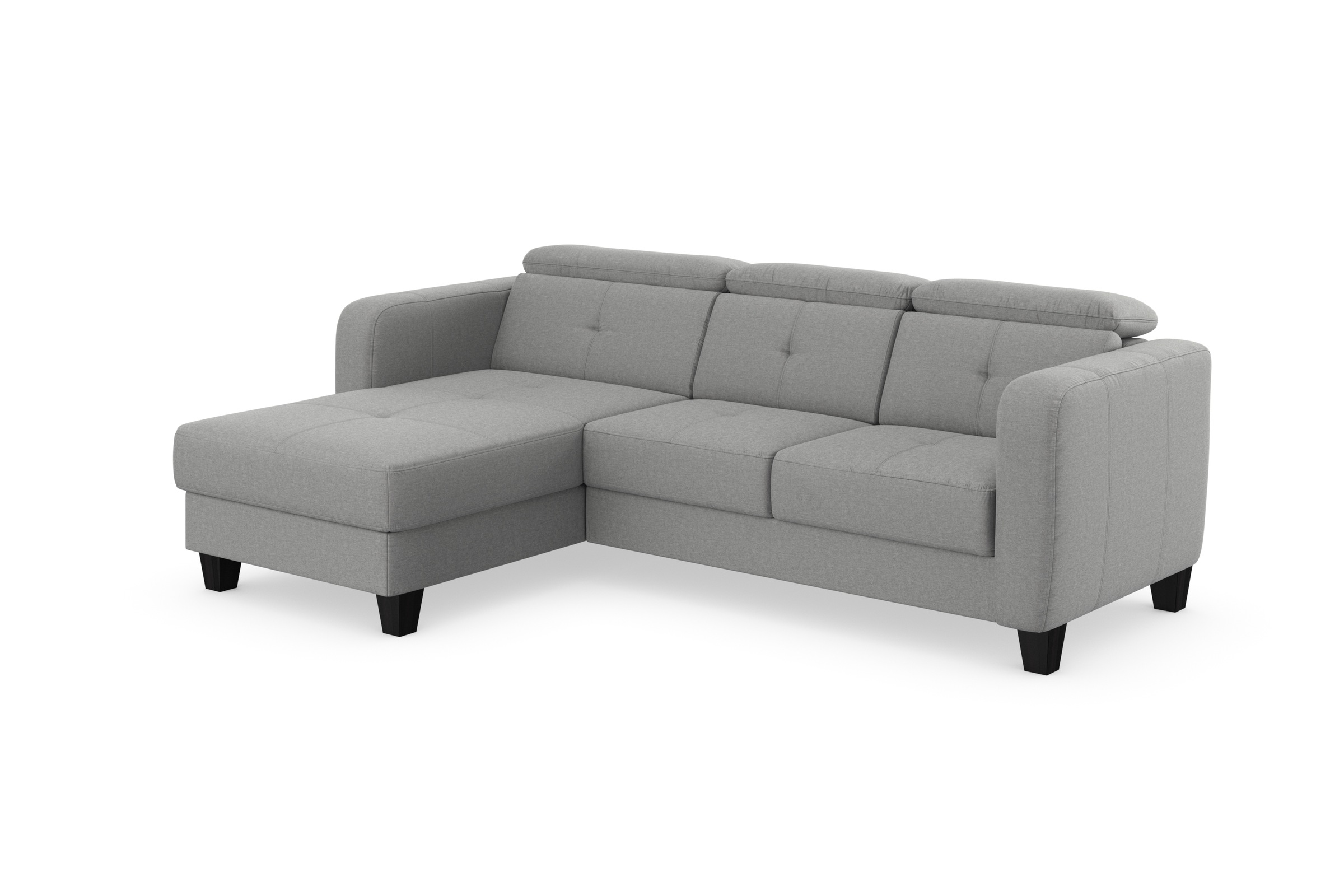 sit&more Ecksofa »Belluci L-Form«, inklusive Federkern, wahlweise mit Bettfunktion und Bettkasten
