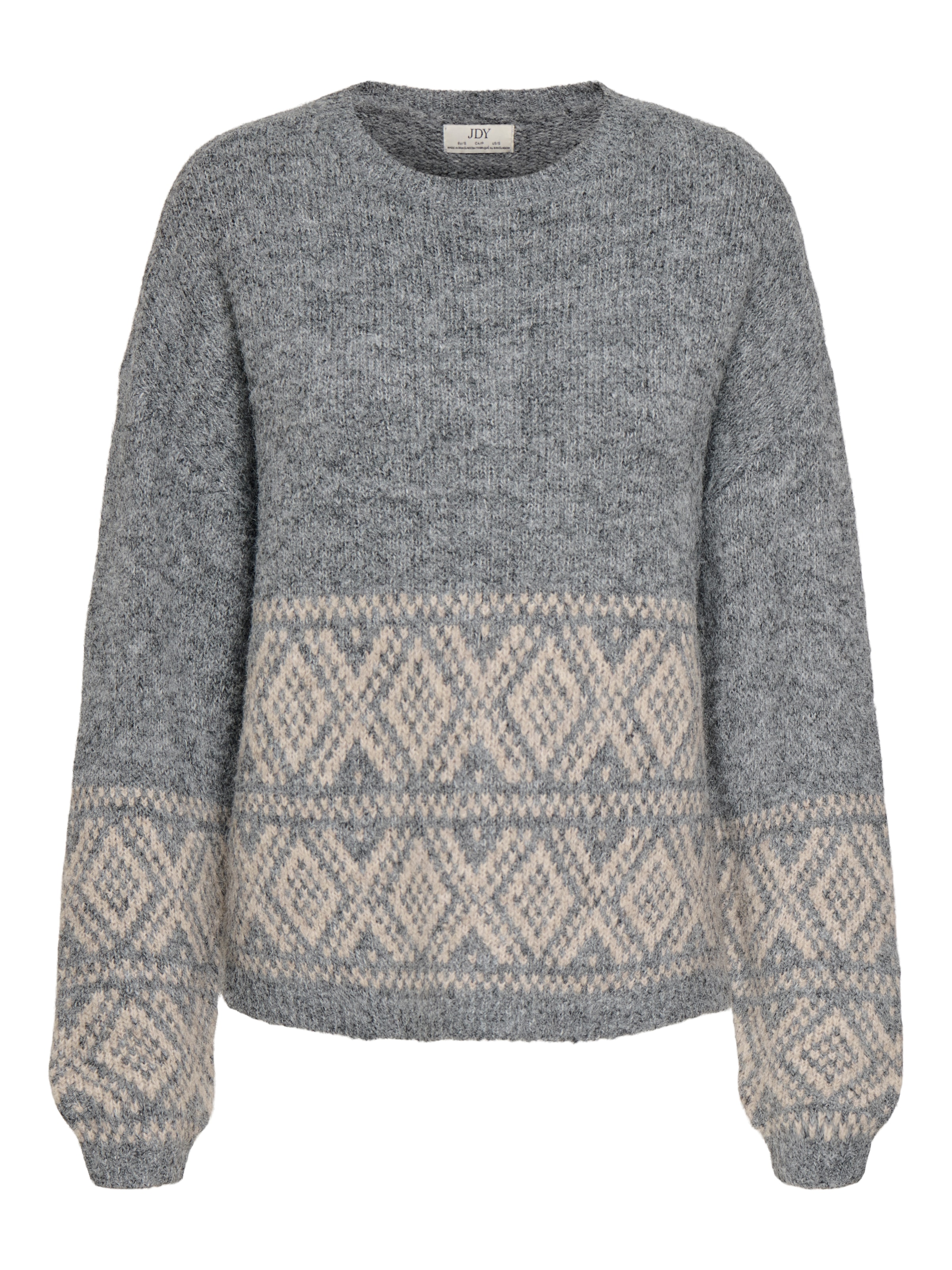 JDY Strickpullover »JDYDINA L/S ON FAROE ISLAND PULLOVE KNT« Materialmix