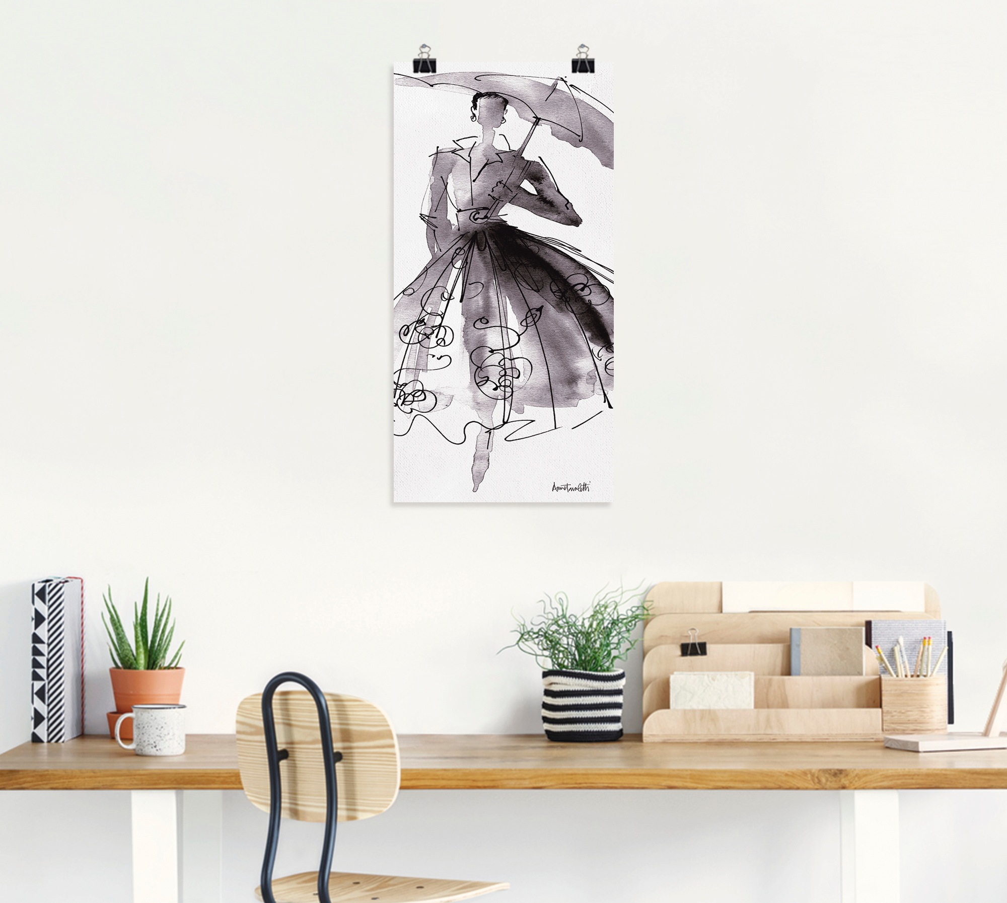 Artland Wandbild »Mode Skizzenbuch VI«, Mode, (1 St.), als Leinwandbild, Poster, Wandaufkleber in verschied. Größen