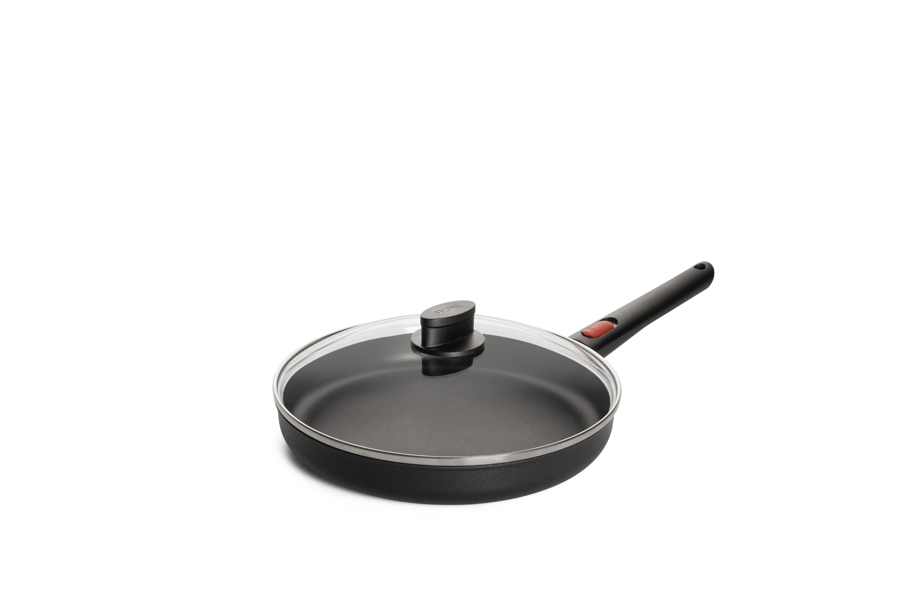 WOLL Bratpfanne "MADE IN GERMANY D-Lite Bratpfanne Ø15cm, Aluminium" Aluminiumguss Set, 3 tlg. Abnehmbarer Stiel, Ofenfest o. Stiel, Spülmaschinengeeignet, Antihaft