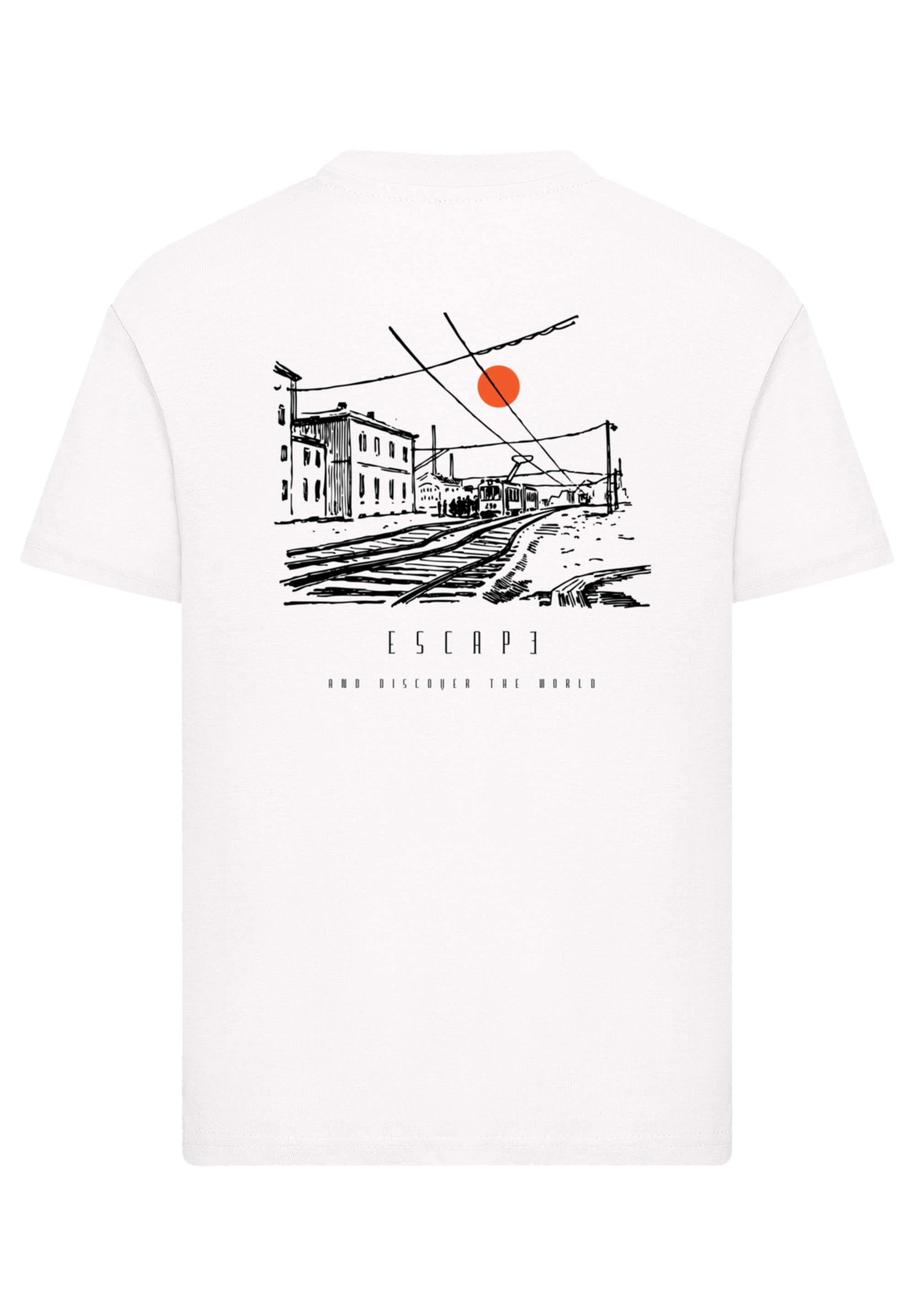 F4NT4STIC T-Shirt »Escape Discover the World Town Train Station«, Premium Qualität, ESCAPE Collection