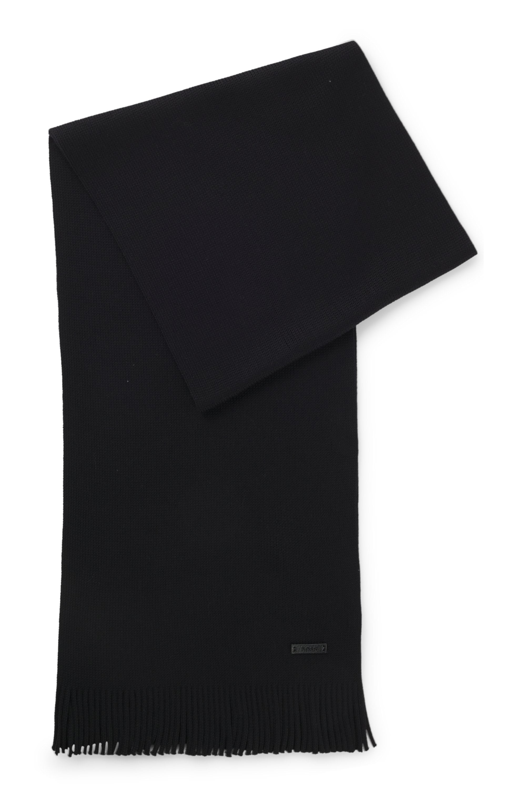 BOSS Schal »Albas« aus Schurwolle mit Raschel-Strick, 170 x 25 cm