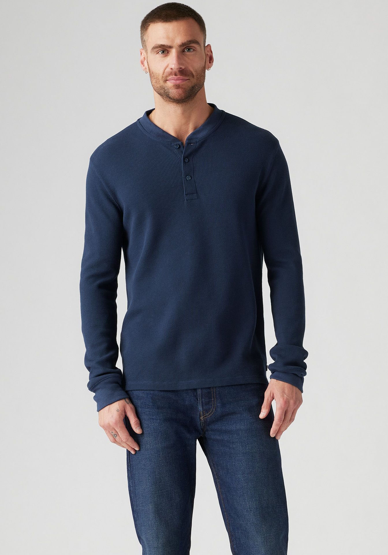 Langarmshirt »THERMAL 3 BTTN HENLEY«