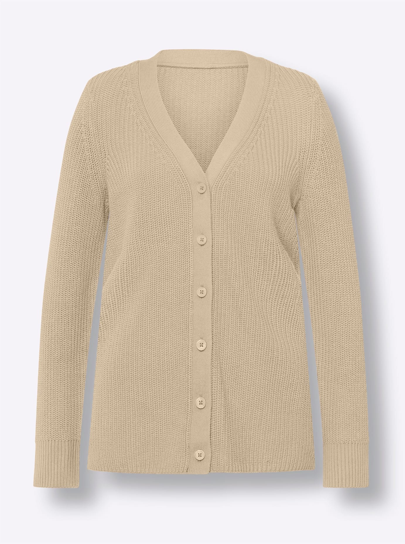 Classic Basics Women's Knit Cardigan Sand Size 42 2