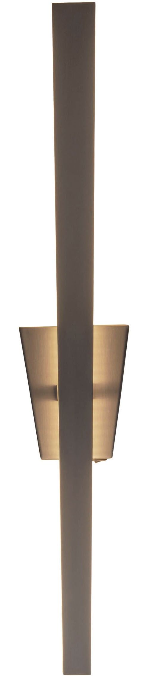 näve LED Wandleuchte »"TREVOR"«, 1 flammig, nickel-matt, trapezförmiger Baldachin, inkl. Kippschalter, Höhe 62cm