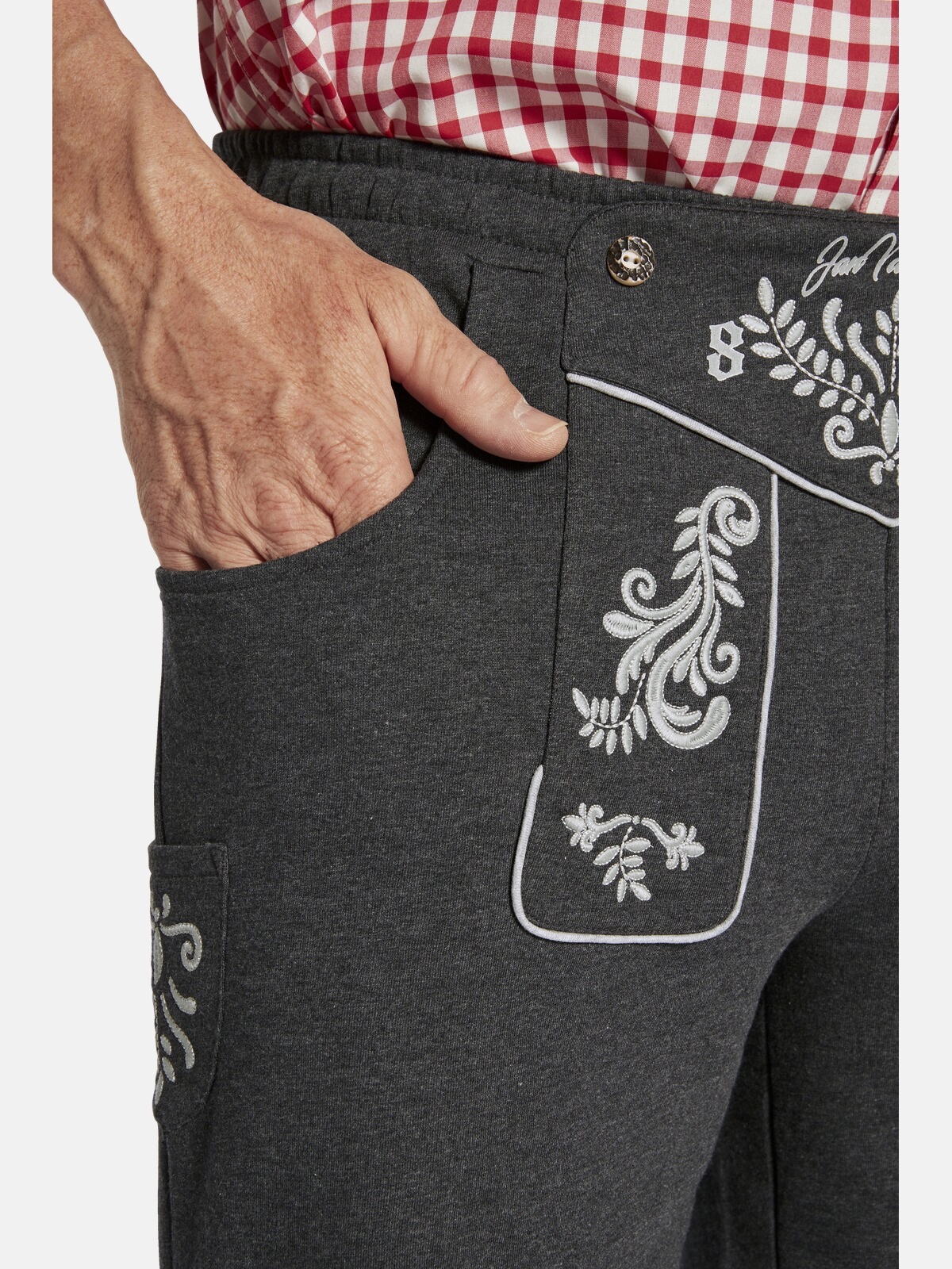 Jan Vanderstorm Sweatbermudas »Sweatbermuda DENNIK«, (1 tlg.), im Oktoberfest-Design