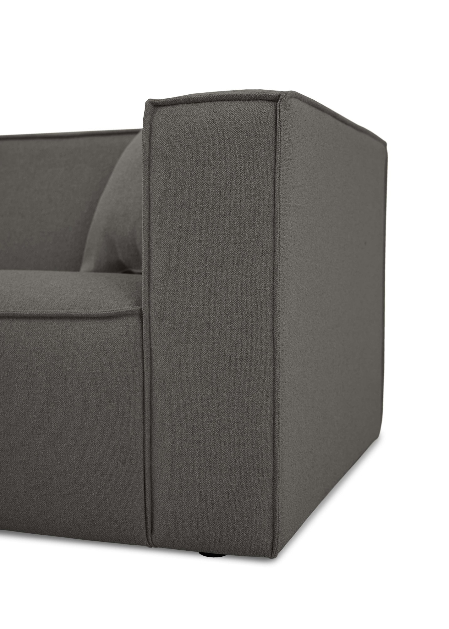 OTTO home Ecksofa »Tammie«, Breite 222 cm, Webstoff fein, bodentief, mit Wellenunterfederung